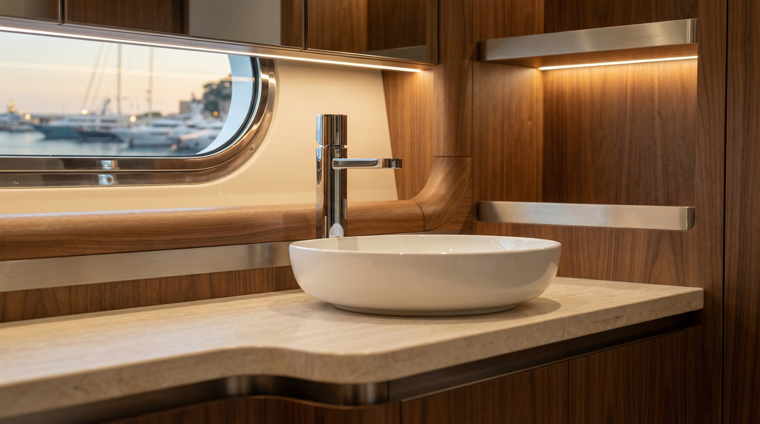 The Perfect Point of Light: The Art of Contrast in Nautical Interiors