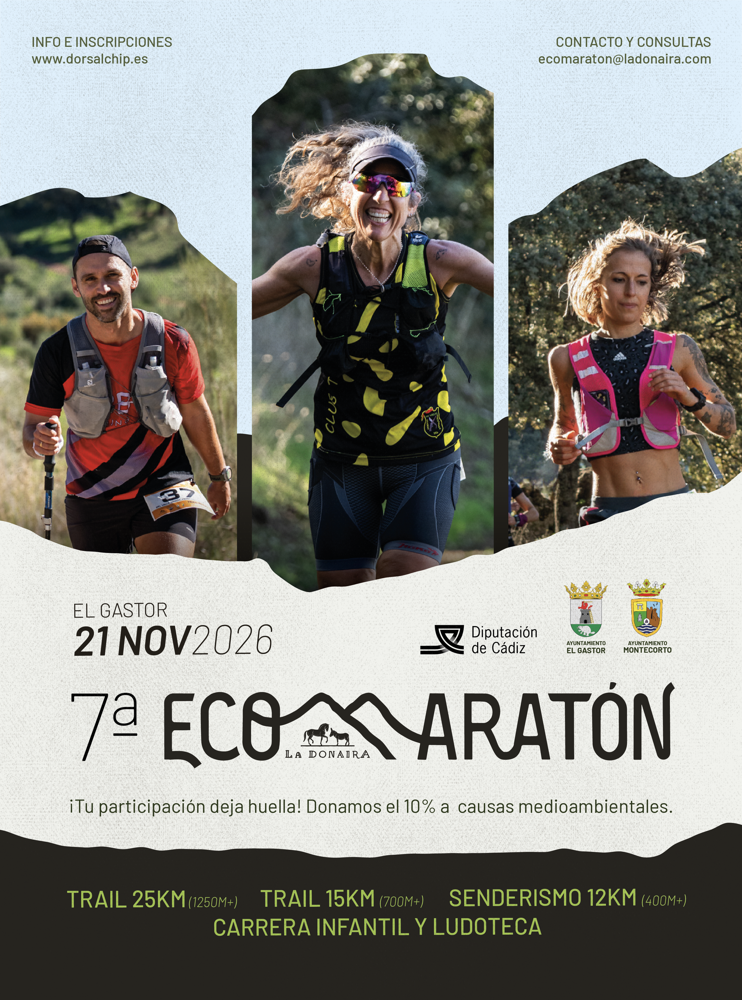 Cartel Eco Maraton La Donaira 2026 Trail de montaña