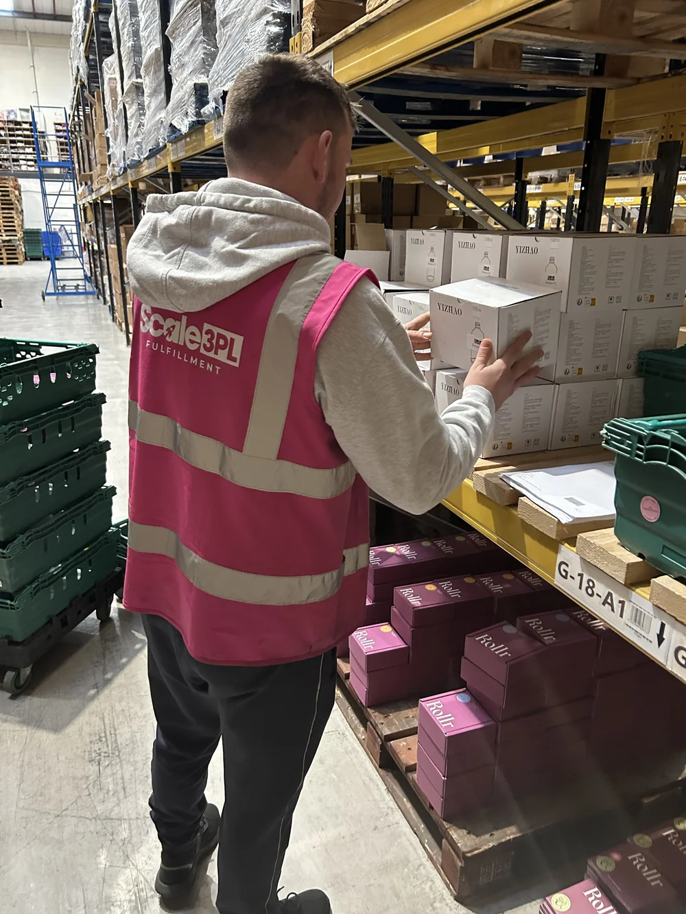 A Scale 3PL team member picking an order