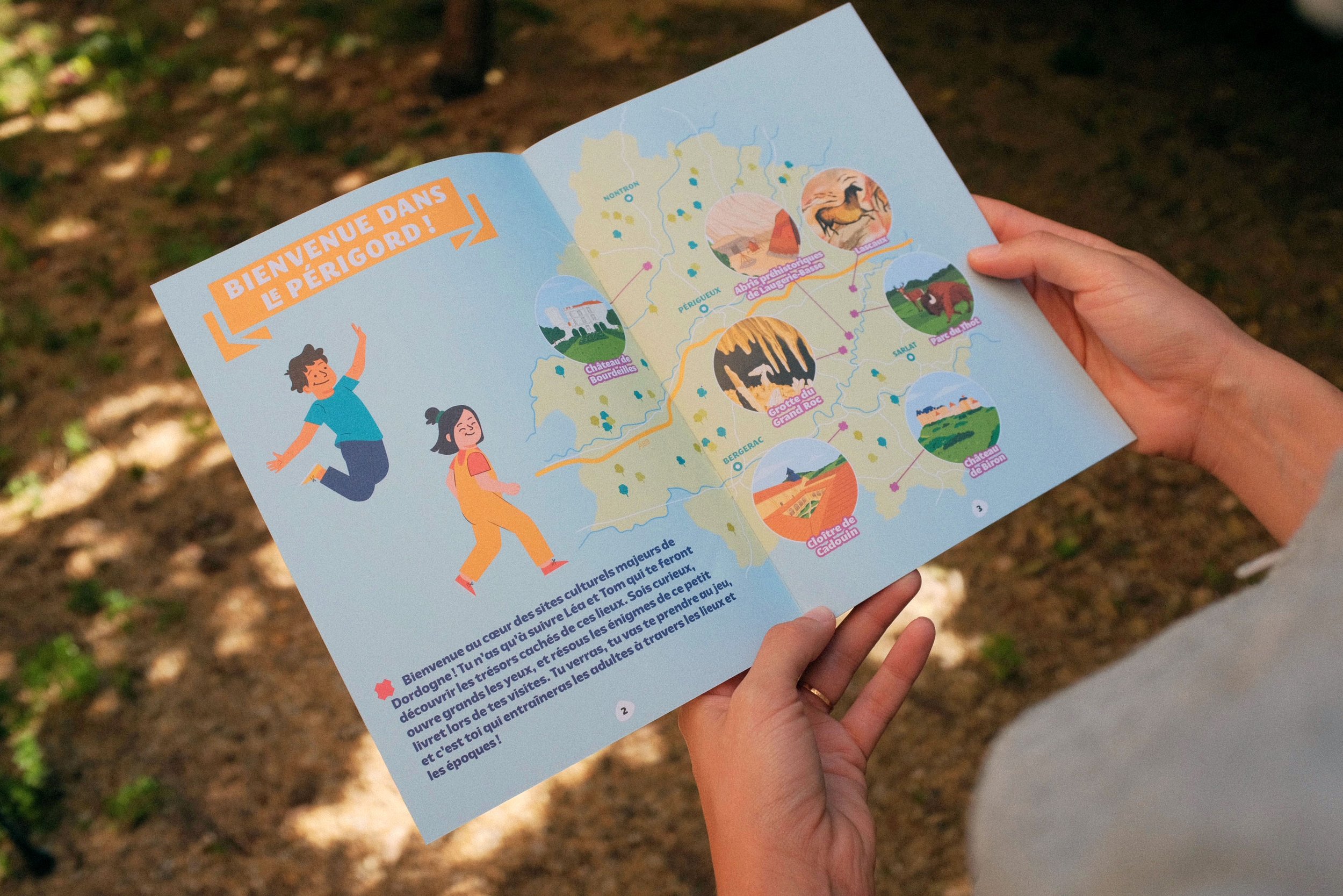 Carte illustrée des sites de la sémitour