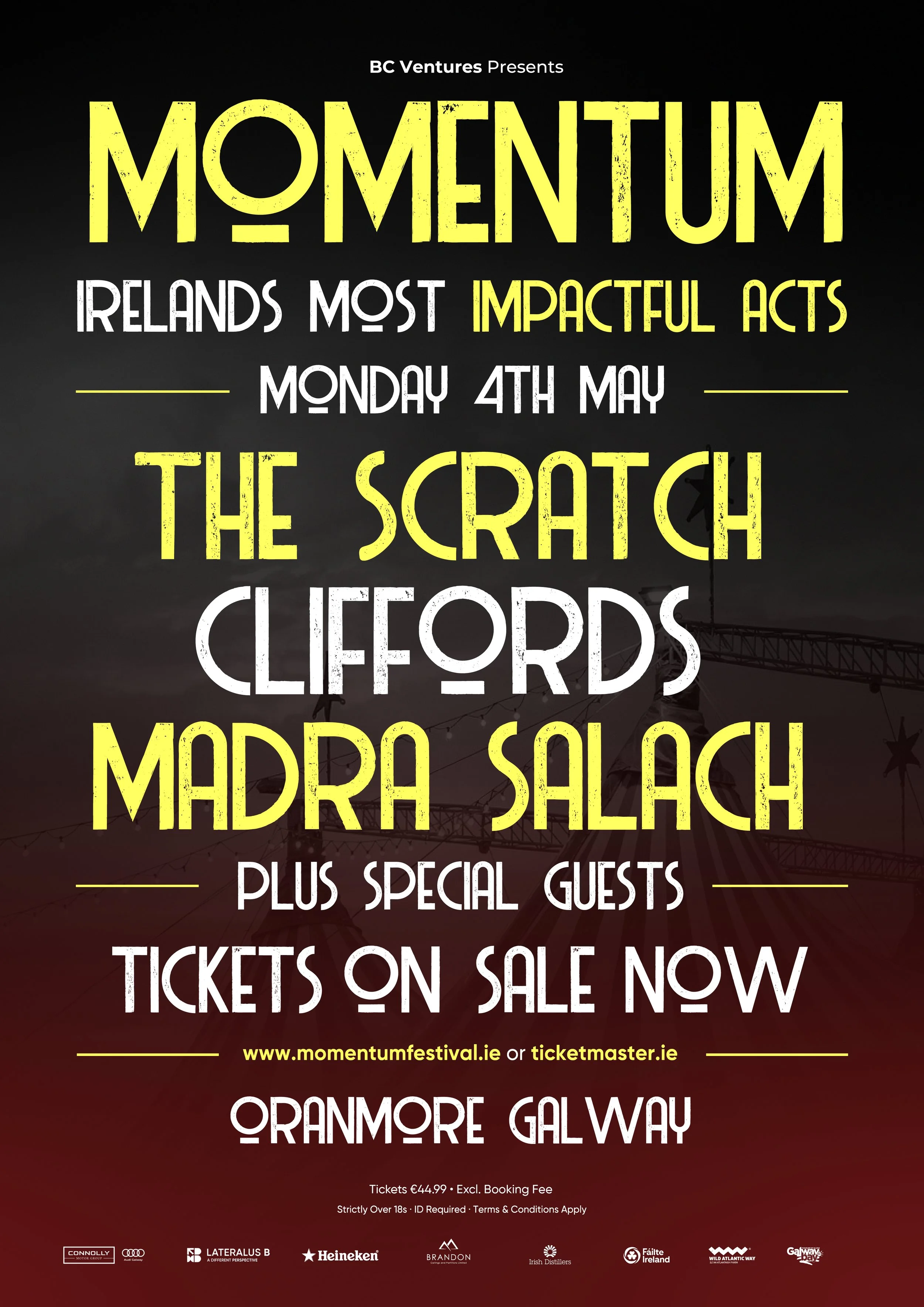 The Scratch, Cliffords and Madra Salach announced for Momentum Festival finale