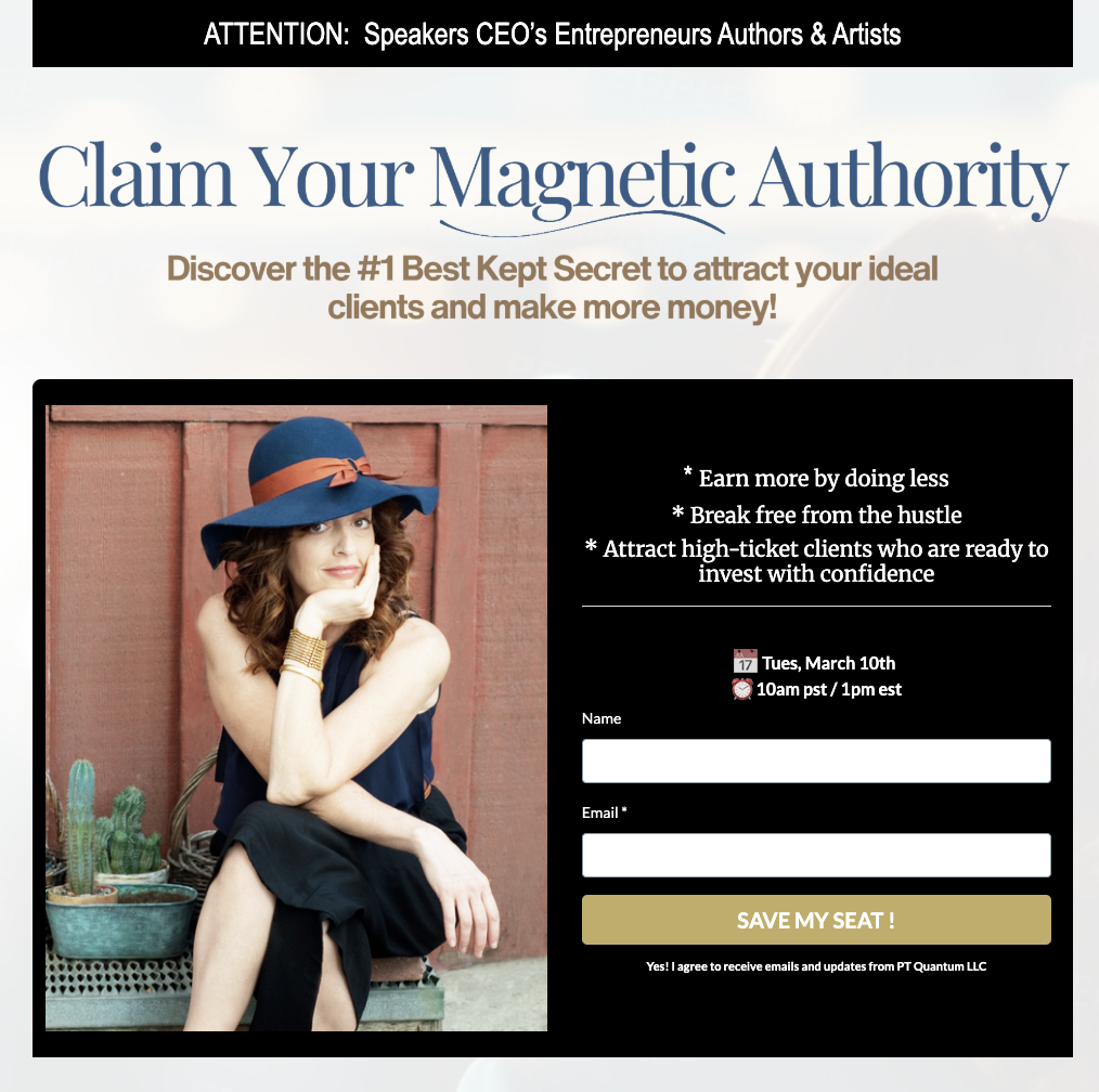 FREE WORKSHOP "Claim Your Magnetic Frequency" 