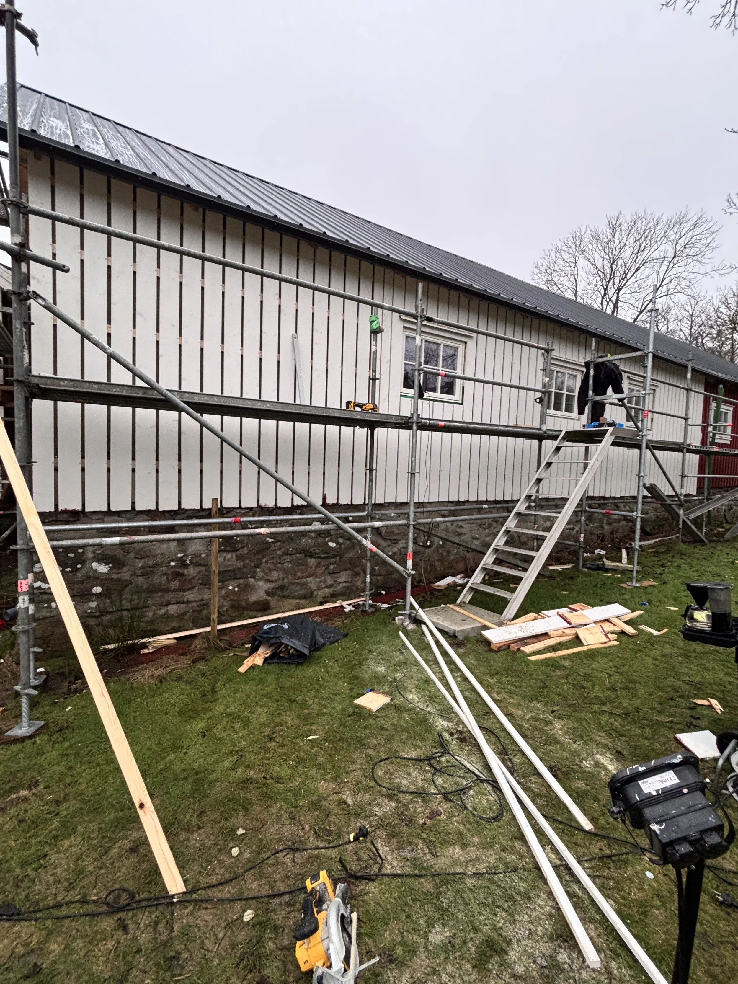 Montering av Panel på en utbyggnad