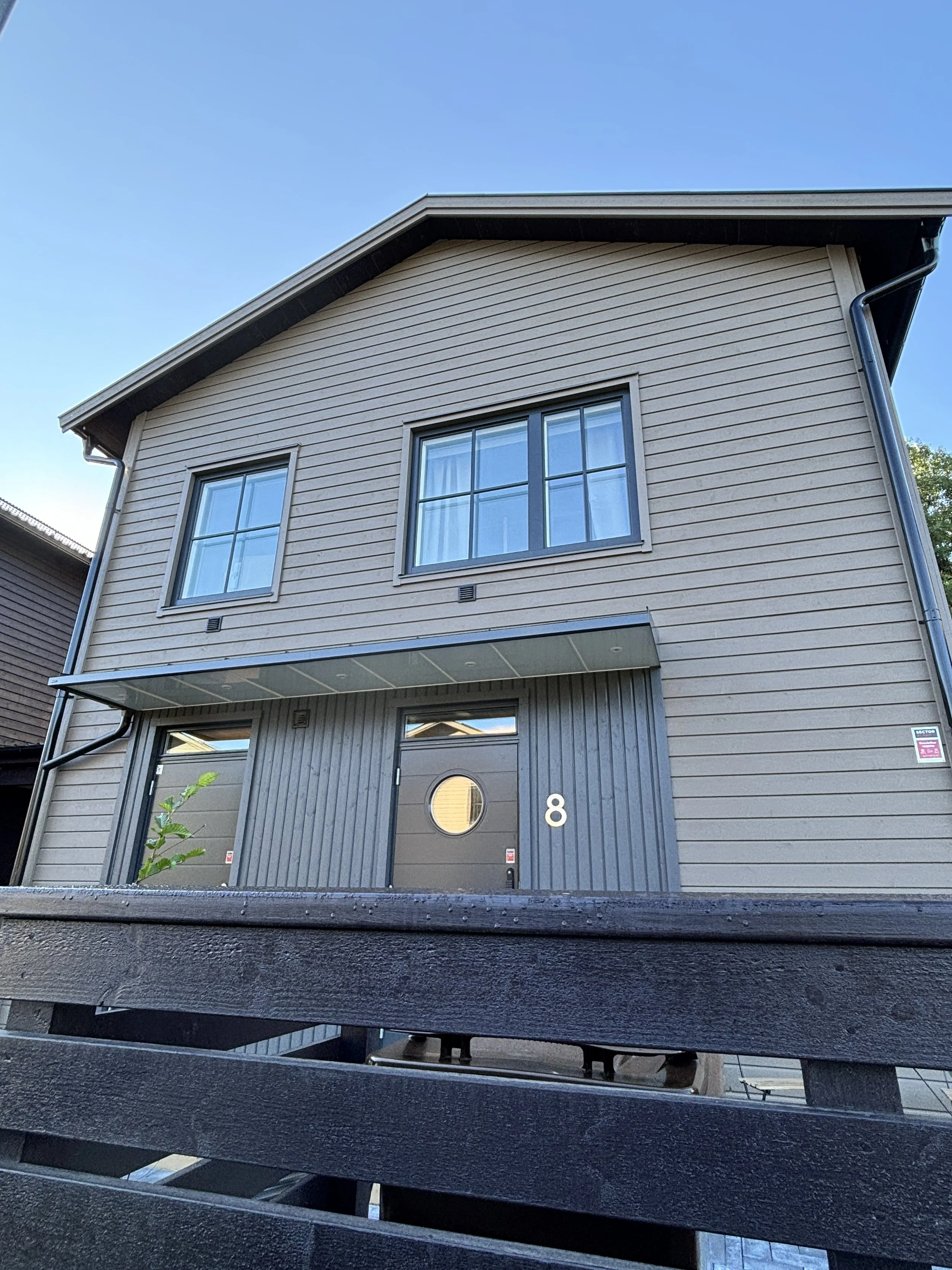 Markis montering - Före