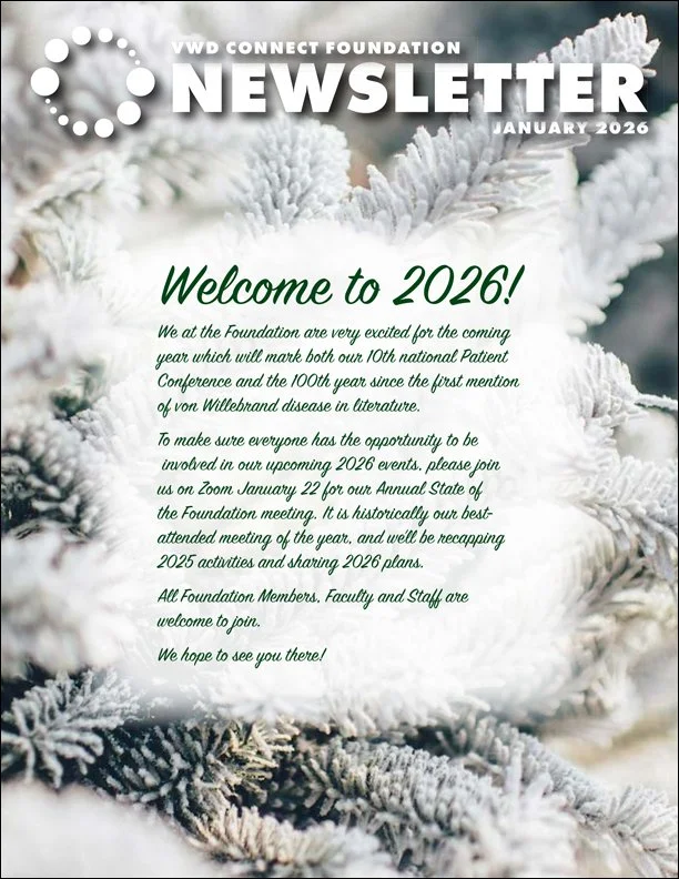 VWD Connect Foundation Newsletter January 2026