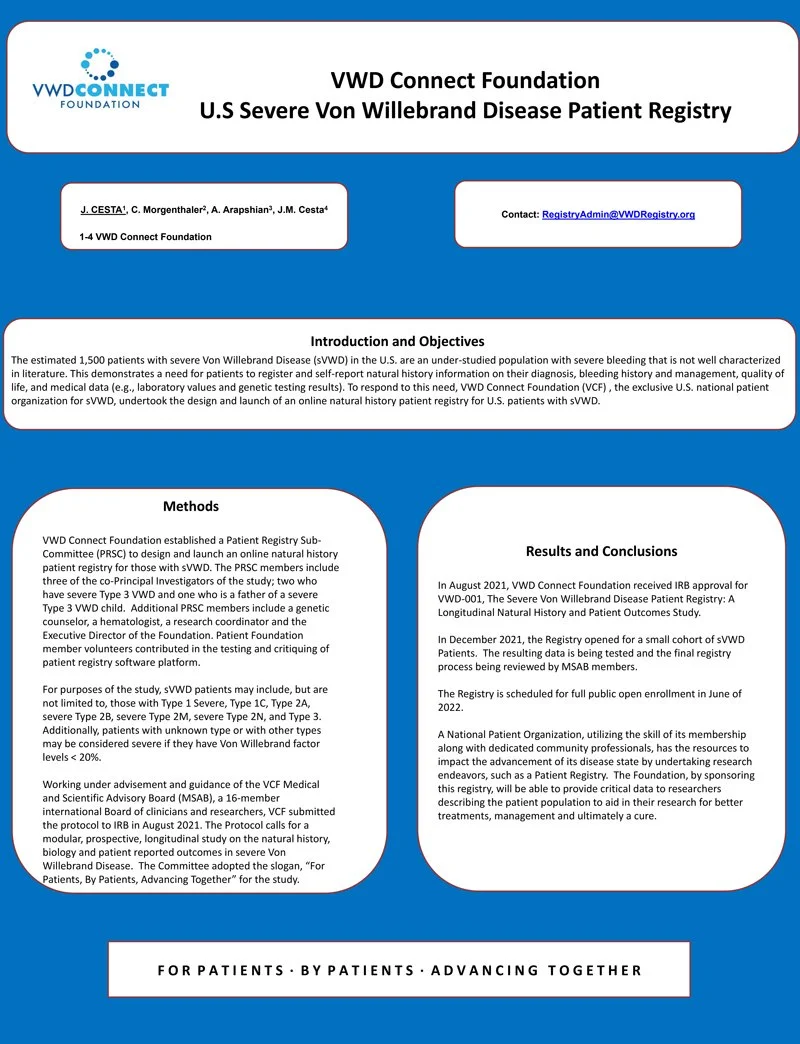 Poster 2022-Severe VWD Patient Registry