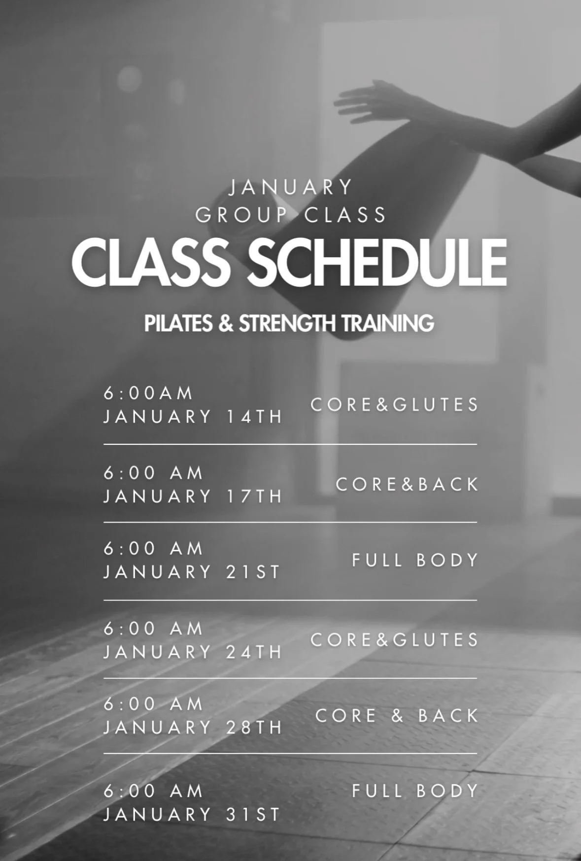 Pilates & Strength Training Group Class