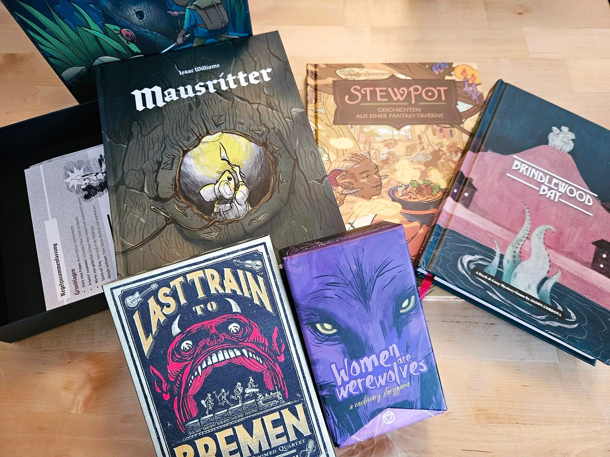 Eine Auswahl verschiedener Indie RPGs