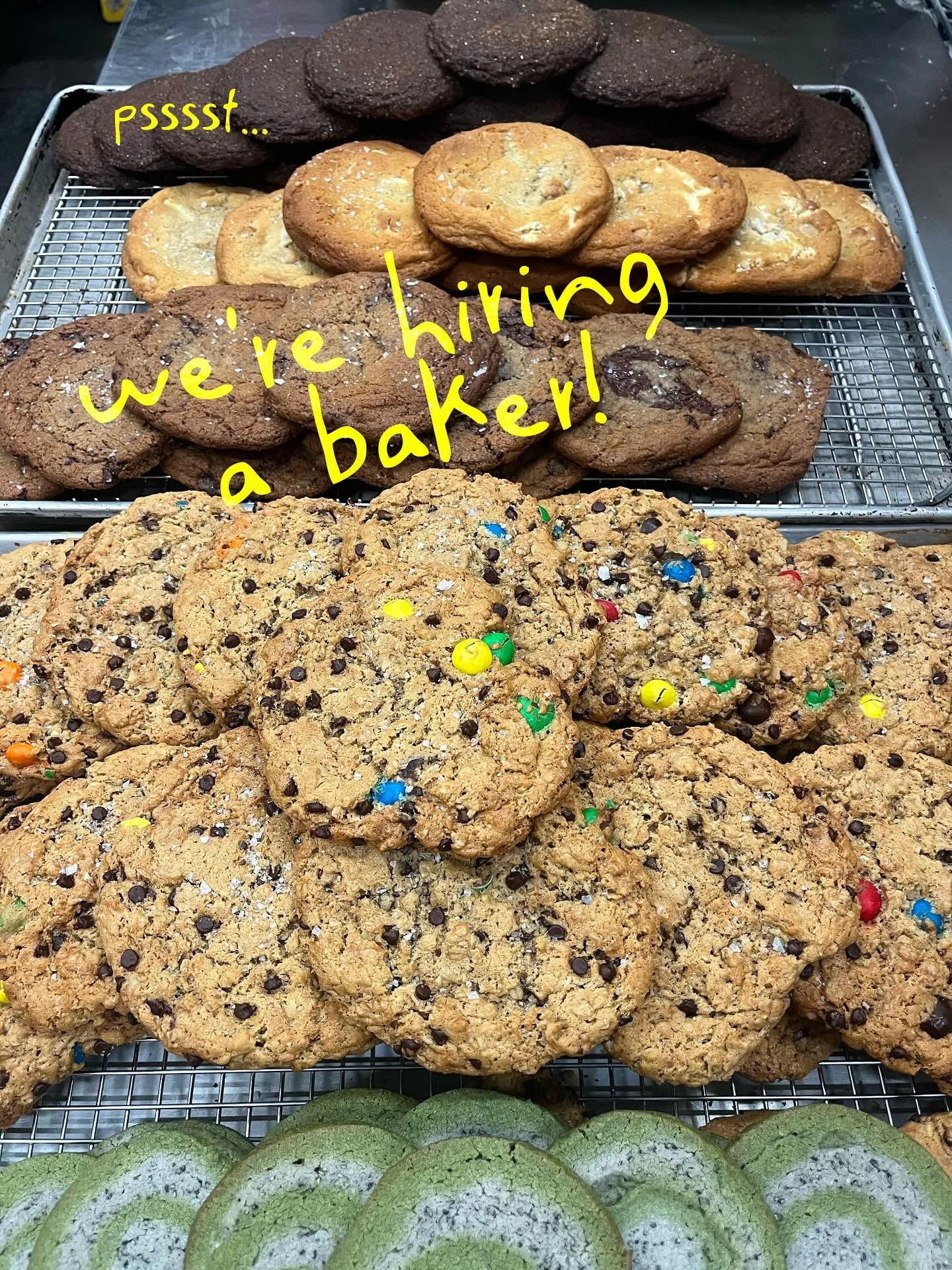 📣 Hey Tacoma, we&rsquo;re hiring!

We&rsquo;re looking for a full-time baker with baking experience to join our Three Hearts crew. Come drop off your resume in the shop and say hello&mdash;can&rsquo;t wait to meet you!

💛💛💛