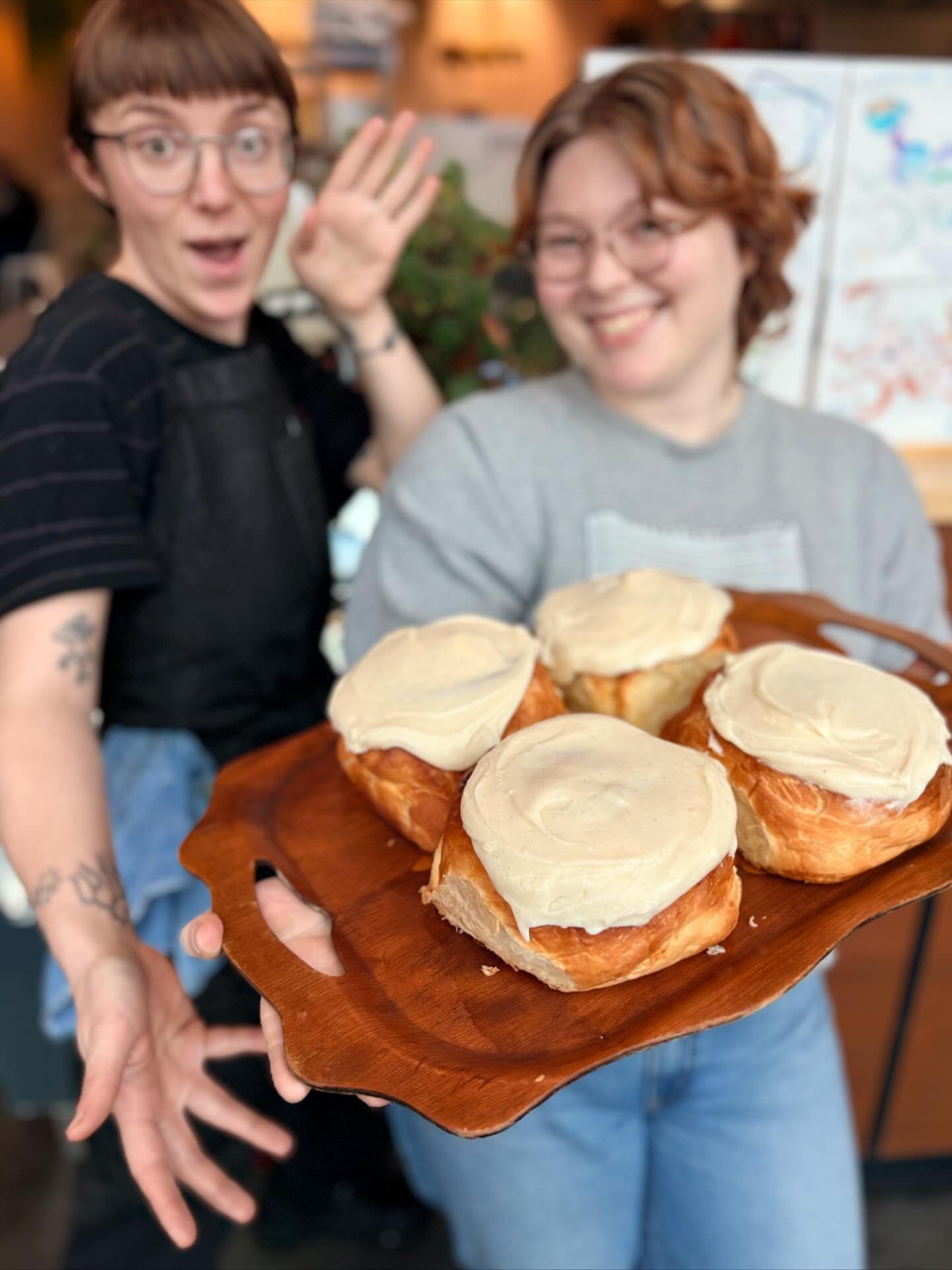 ✨Roll Into Your Holiday with 🧡🧡🧡! ✨

We&rsquo;re taking pre-orders for our show-stopping cinnamon rolls and homemade pie shells&mdash;because your Thanksgiving deserves a dough-lightful treat. 🥧

Cinnamon Rolls
&bull; Sold in 4-packs &mdash; $35

