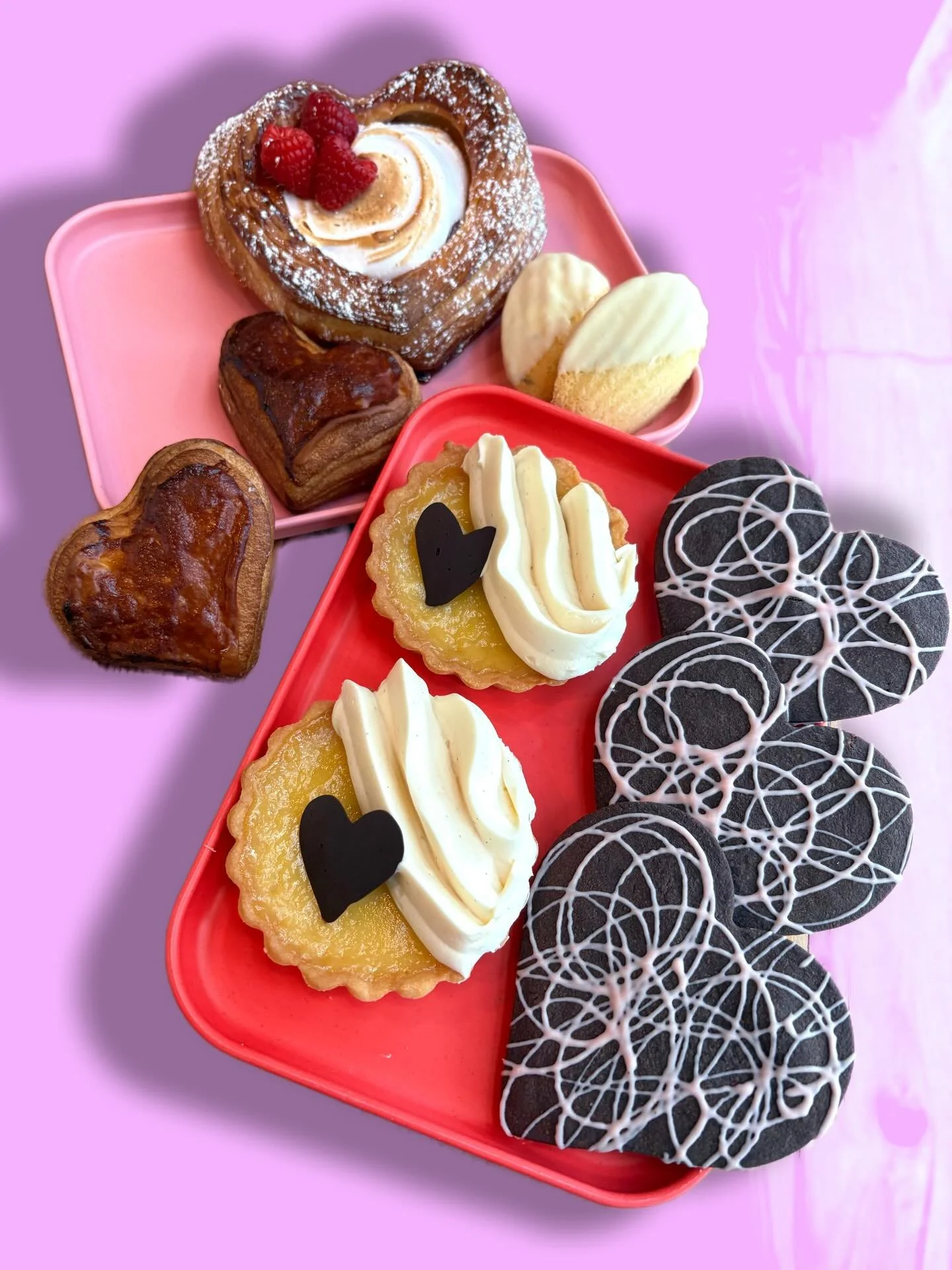 Why say it with one heart when you can say it with three? Our Valentine&rsquo;s Day pastry specials are available for pre-order now or you can come by to enjoy them in the shop starting February 13.

❤️ Berry Heart Danish Pastry cream + strawberry ja