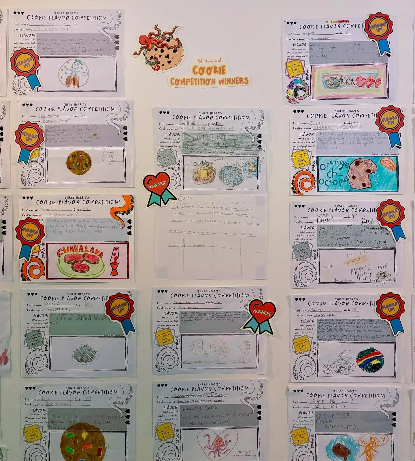 We tried something really cool this month and started up a cookie design competition! 🥳🍪🥇We partnered with Franklin Elementary, inviting students to tell us about their dream cookie, and now, we will be bringing two of them to life!

And the winne