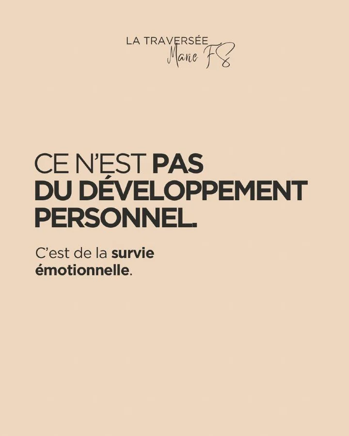 On t’a dit que tu faisais du développement personnel.
Comme si tu cherchais à “t’améliorer”, à “évoluer”, à “te dépasser”.
Mais en réalité