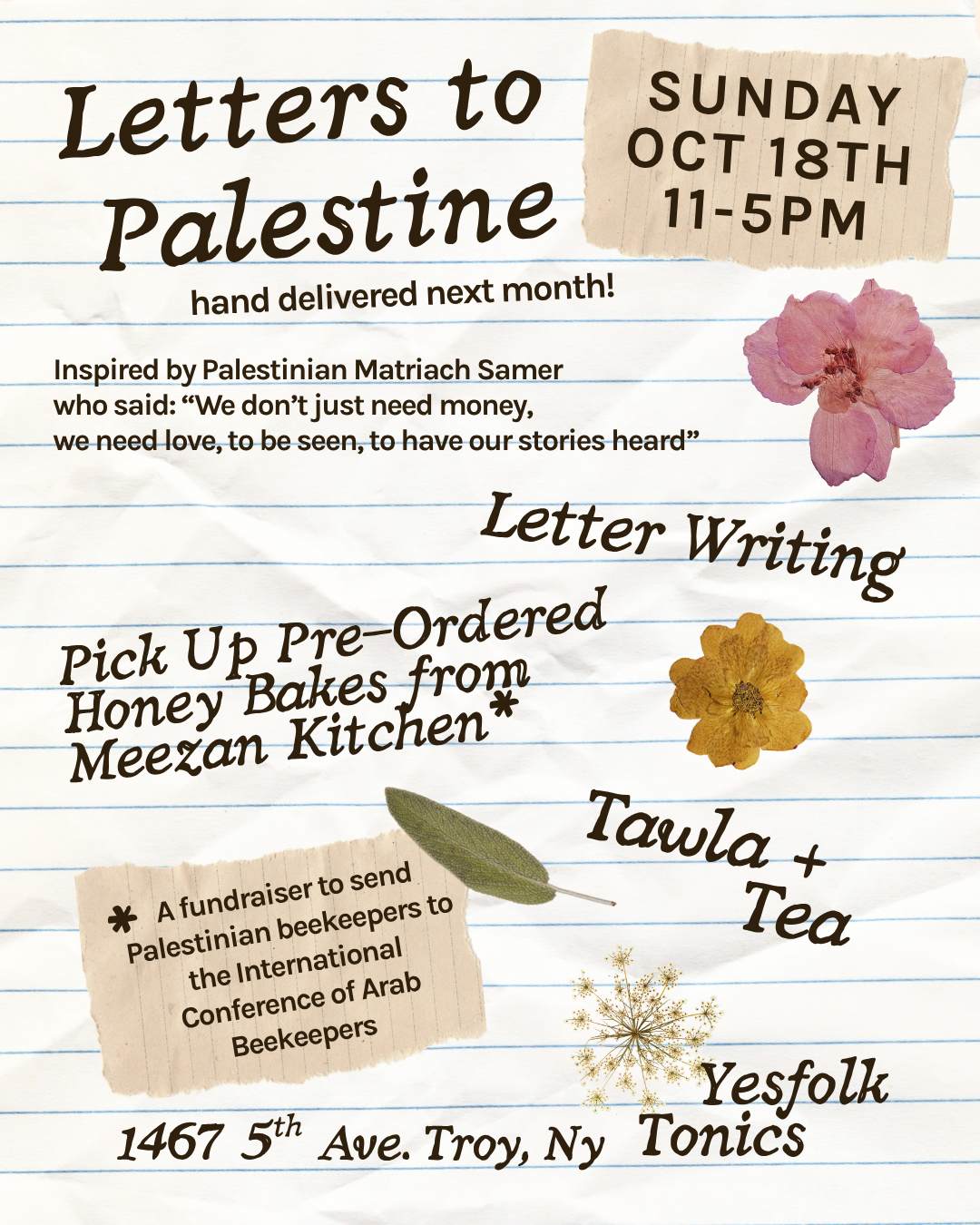 LETTERS TO PALESTINE