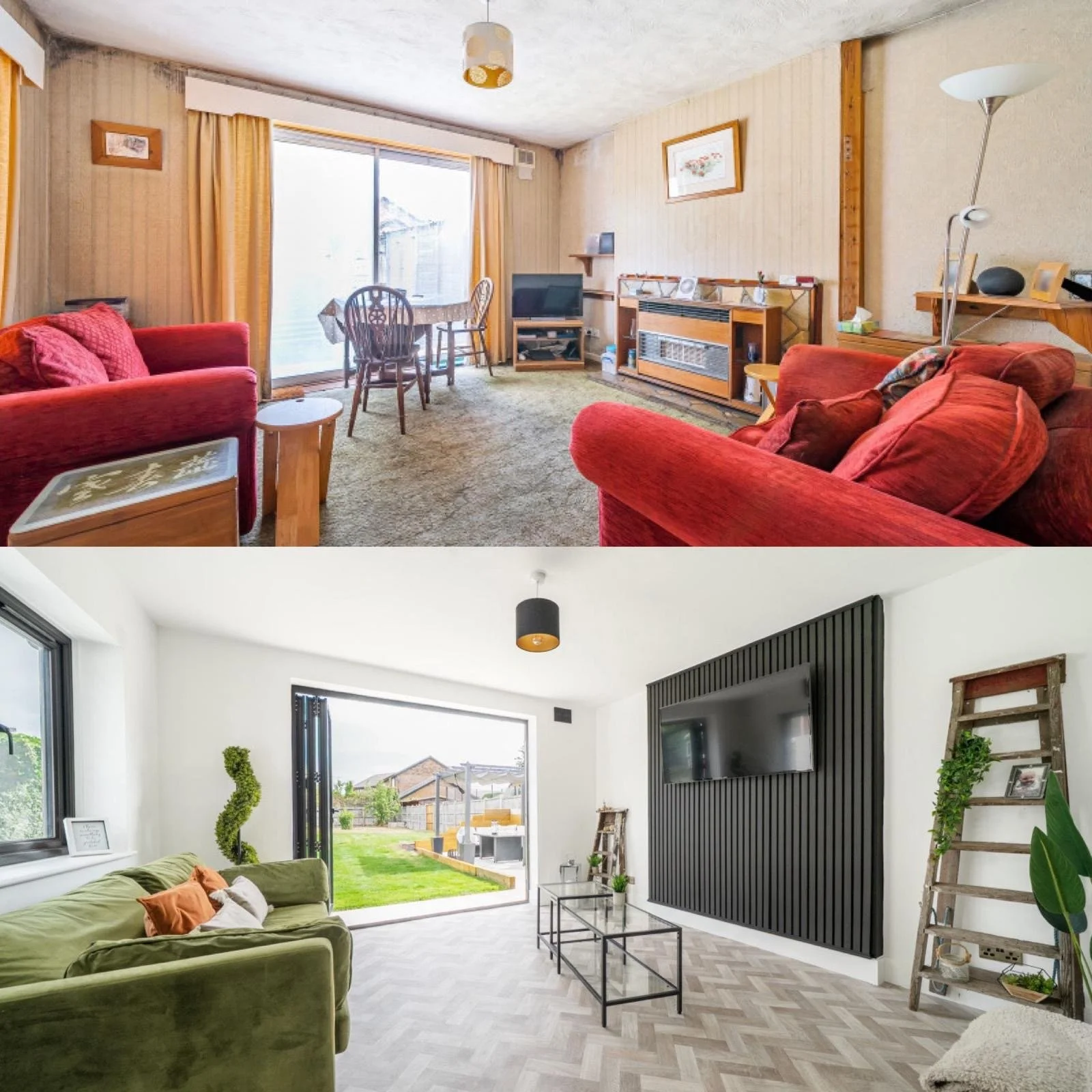 Bungalow refurb living room