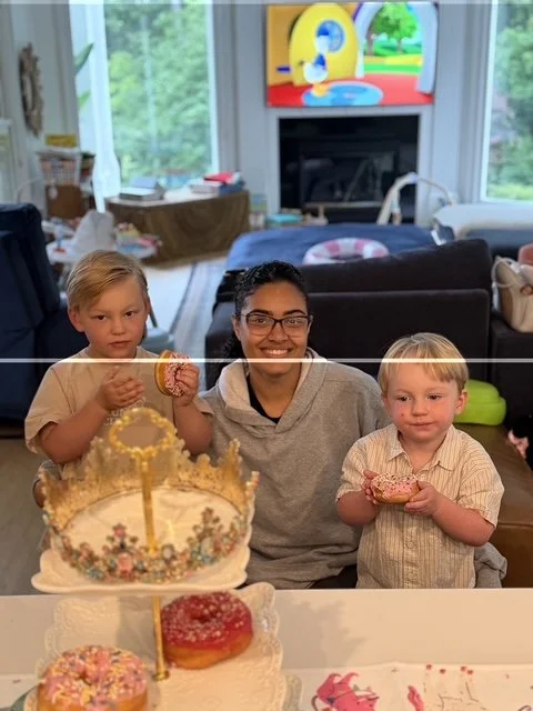 au_pair_fernanda_boys_donuts_at_home