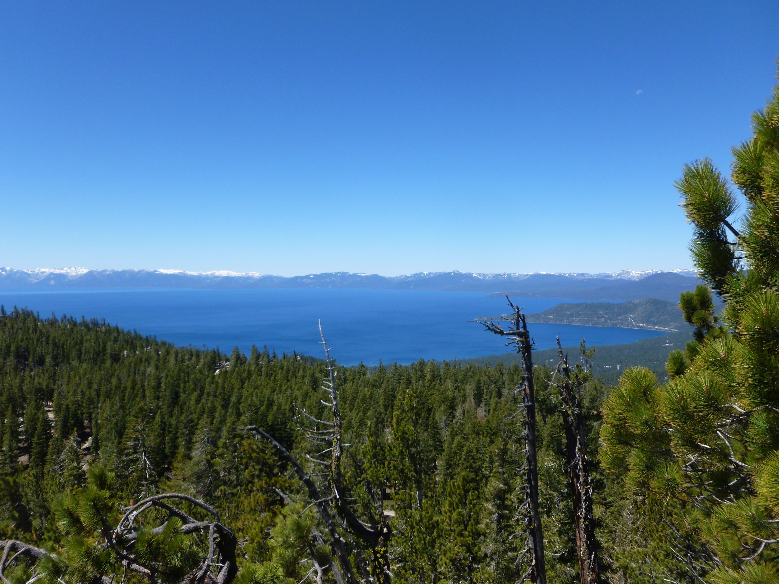 A view of Lake Tahoe after hiking out of Little Valley, Nevada, United States, 2012 June 10