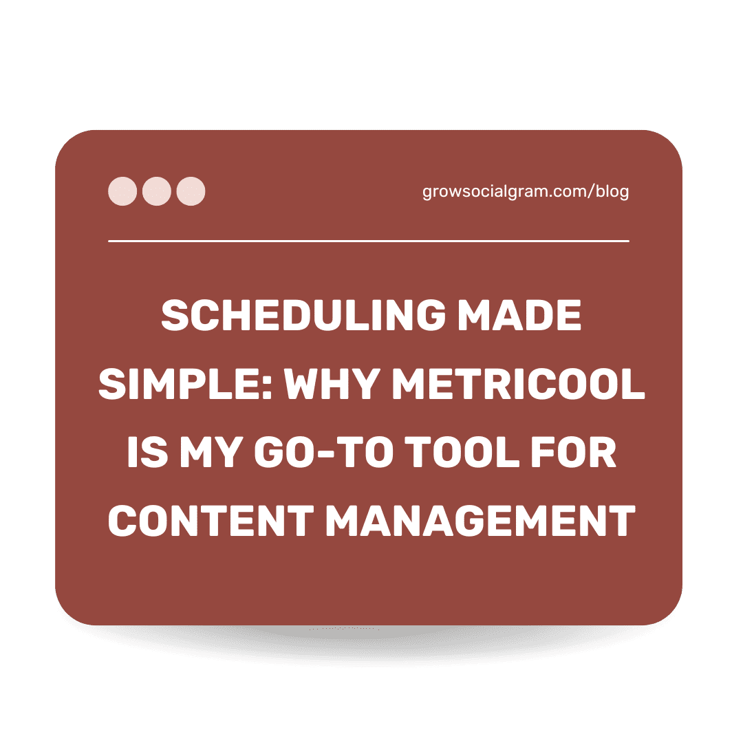 Scheduling Made Simple: Why Metricool is My Go-To Tool for Content Management