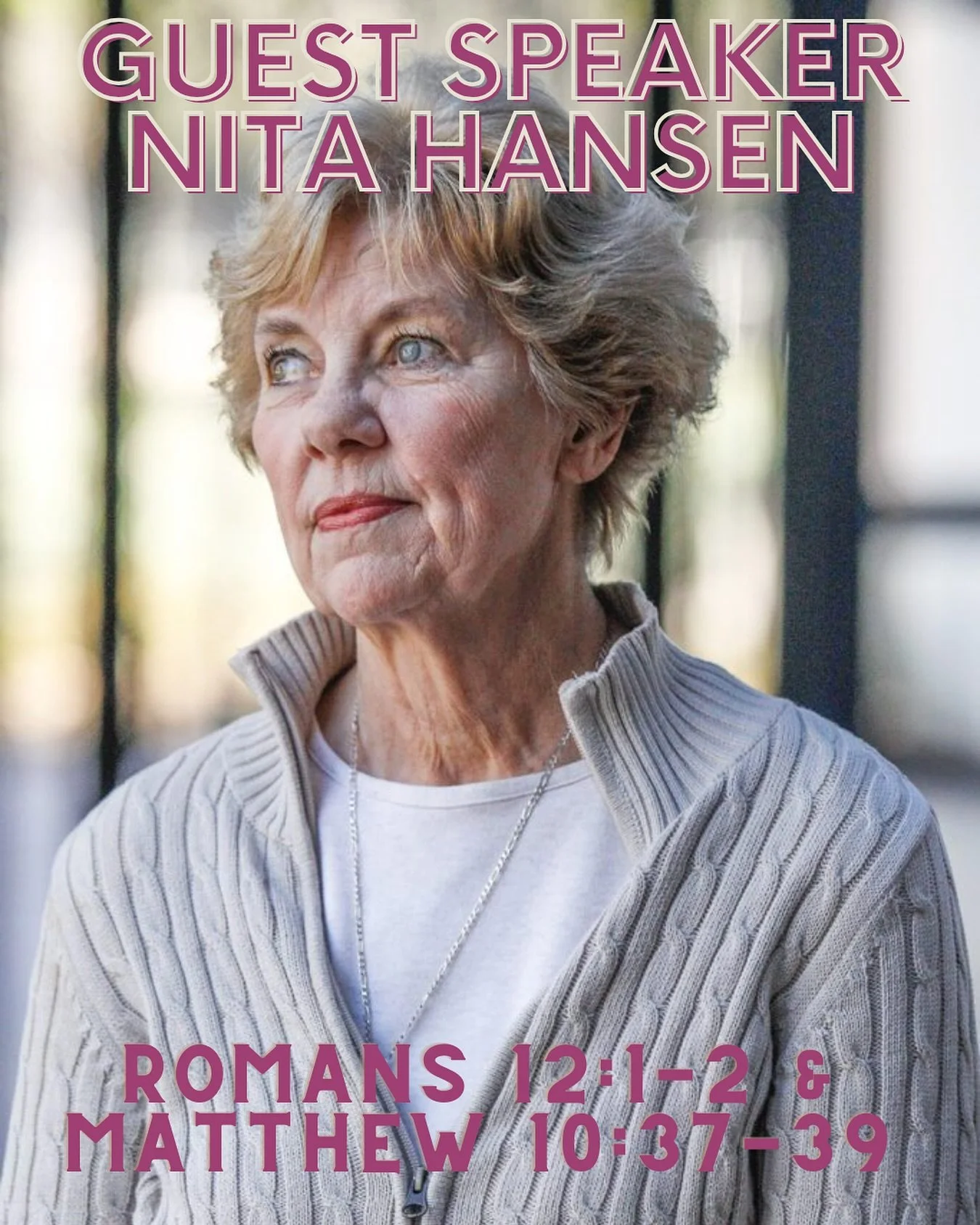 This Sunday is a special week as we will be hearing how God is working in the midst of war. Nita has lived and worked in Ukraine for over 29 years and has a unique insight that is not reported in the news. See you on Sunday.