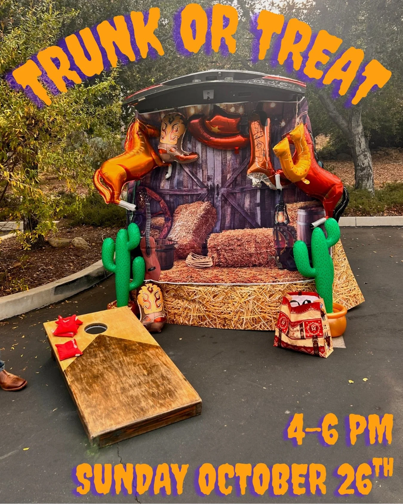 It’s that time of year again! This Sunday evening we will be hosting our annual Trunk or Treat in the church parking lot. Wear a costume and bring your friends for games, candy, a costume parade, more candy, a chili cook off and even more candy