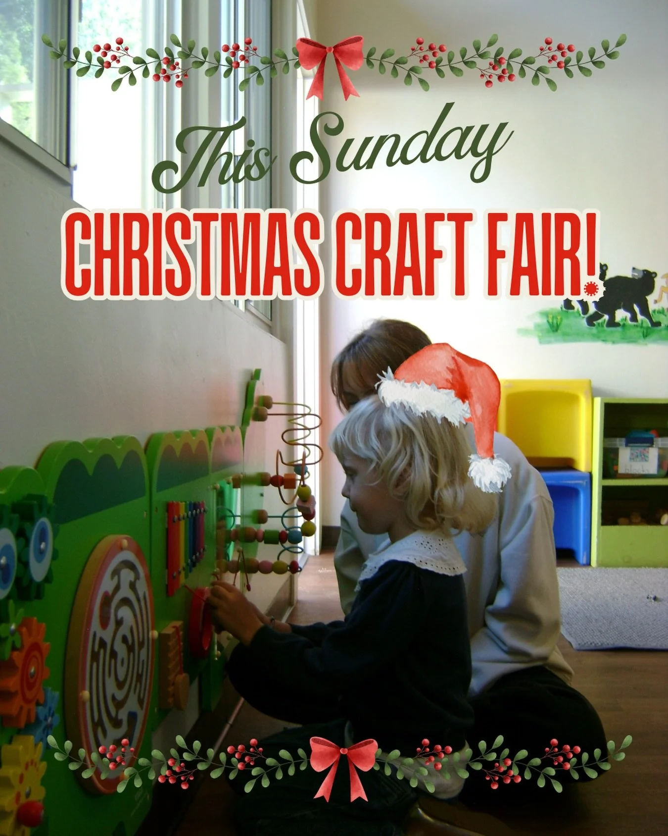 Come and join us this Sunday 12/7 for the Christmas Craft Fair! Crafts will start at 10:30 after the 9:15 service and all ages are welcome!