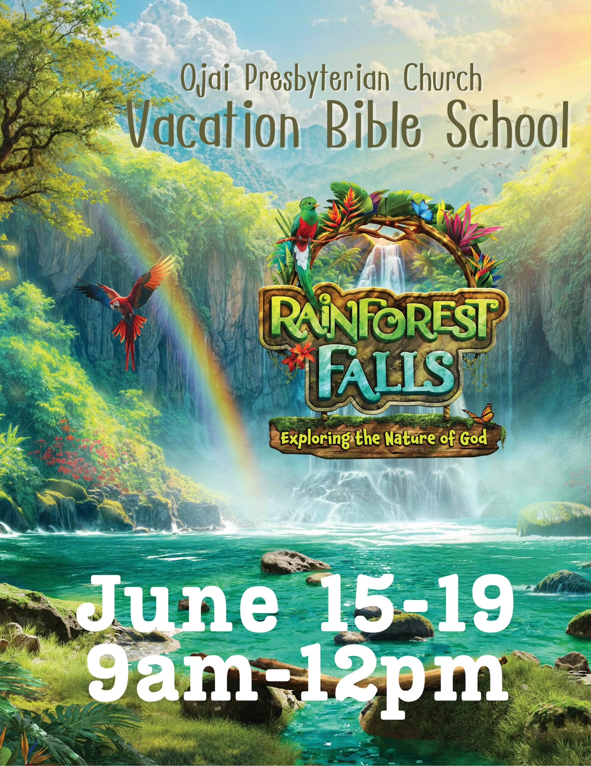 It&rsquo;s not too late to sign up for our Vacation Bible School! Open to all campers 4yrs - 6th grade. Students 6th grade and up are eligible to be crew leaders. Link in our bio to sign up 🌴🦜🐒