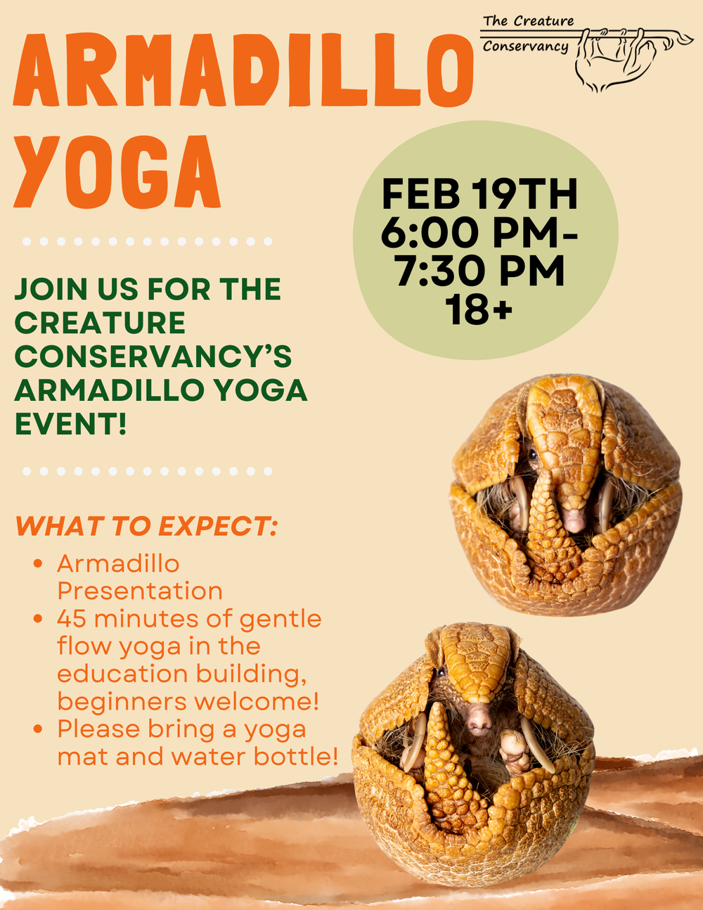 Armadillo Yoga - Feb 19th