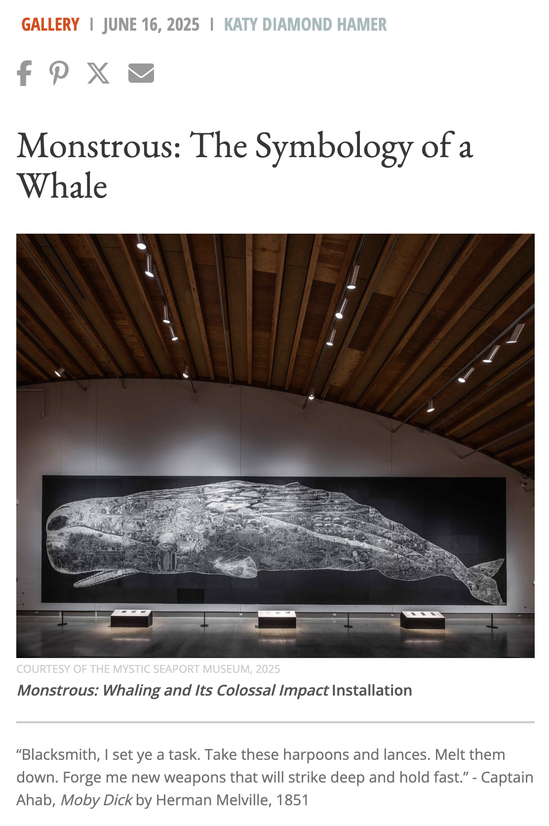 Review: Monstrous at Mystic Whaling Museum for Art & Object (2025)