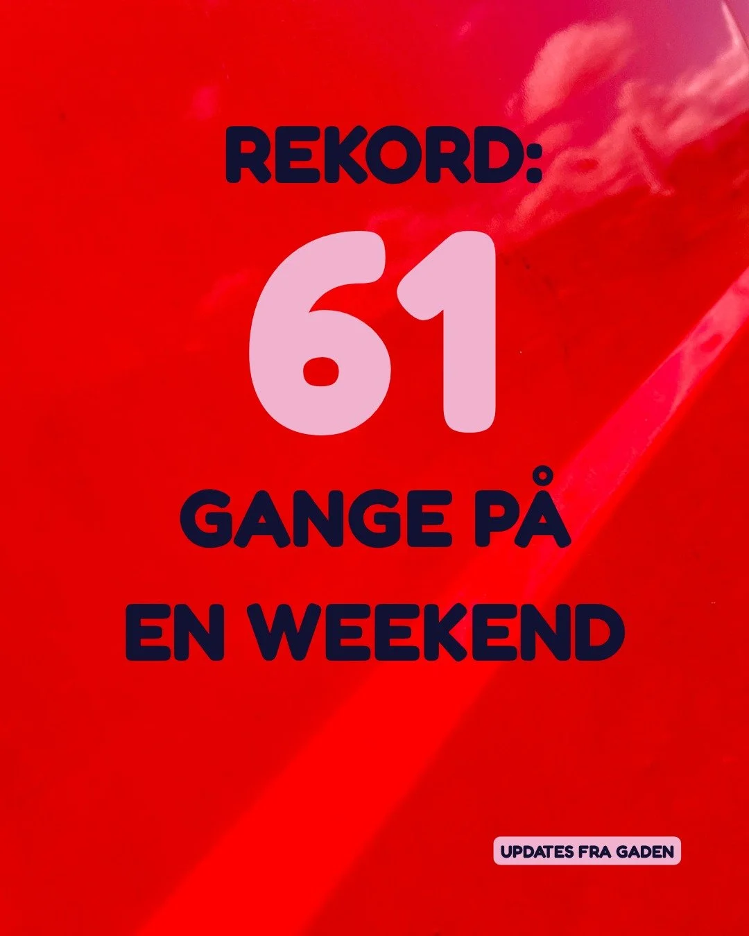 Der har v&aelig;ret mere liv og travlhed p&aring; gaden i takt med det varmere vejr &ndash; og vi har samtidig udvidet vores &aring;bningstider i weekenderne 🚗

I sidste weekend var vores frivillige p&aring; gaden torsdag nat samt l&oslash;rdag og s
