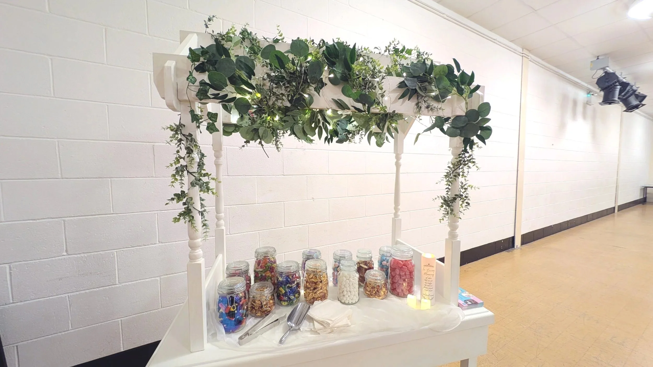 Sweet Cart Hire West Midlands, Wedding Planning, Celebration of life planning, prop hire