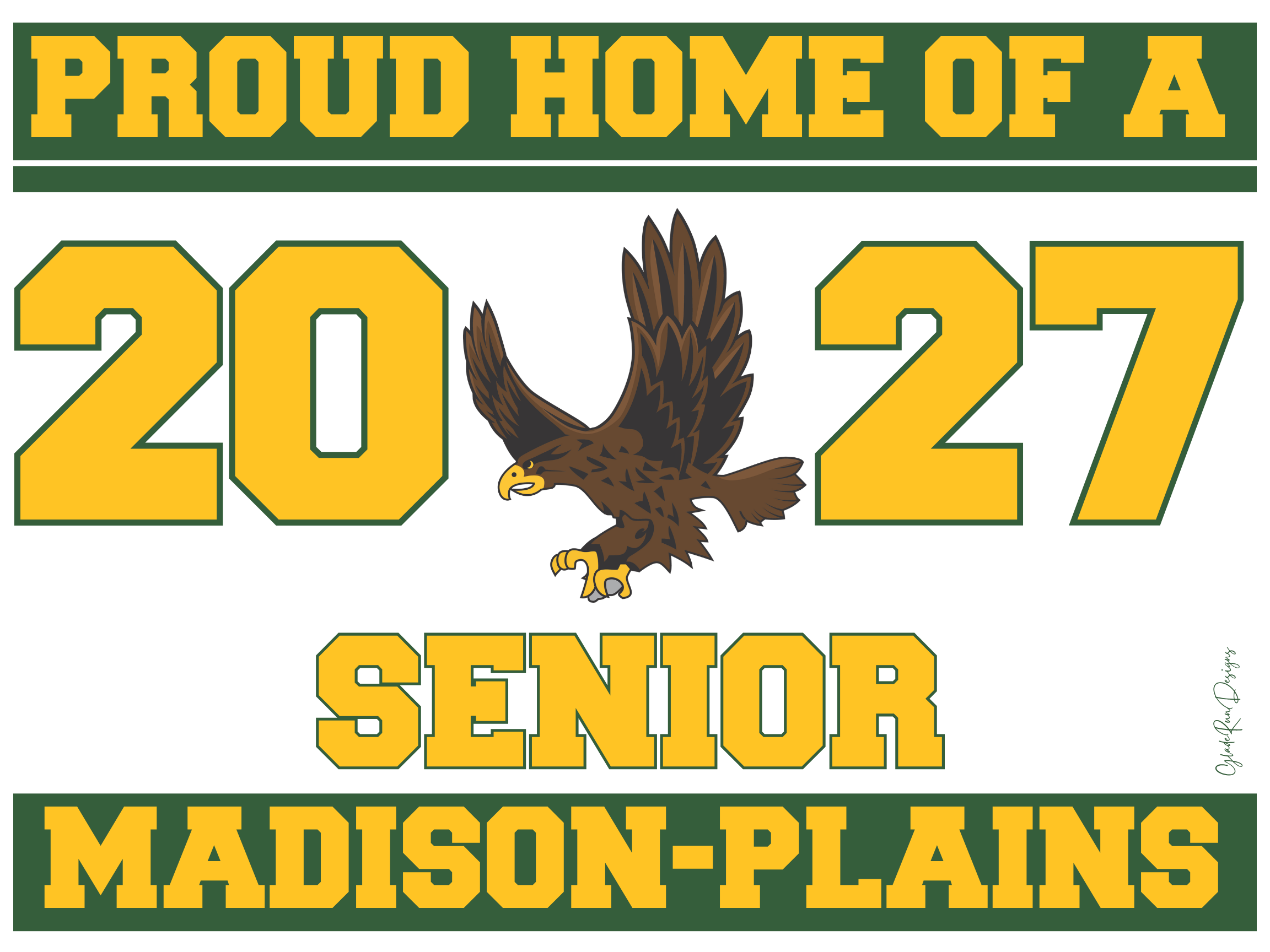 Madison-Plains Class of 2027 Yard Sign