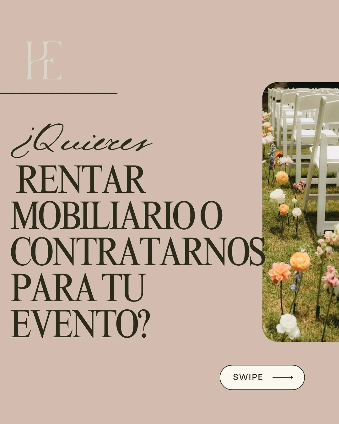 ✨ &iquest;Tienes un evento en puerta y no sabes por d&oacute;nde empezar?

En HOST te ayudamos desde el primer mensaje: elegimos contigo el mobiliario, estilo, table setting y cada detalle para que tu evento se vea espectacular 🪩🌿

Desliza para con