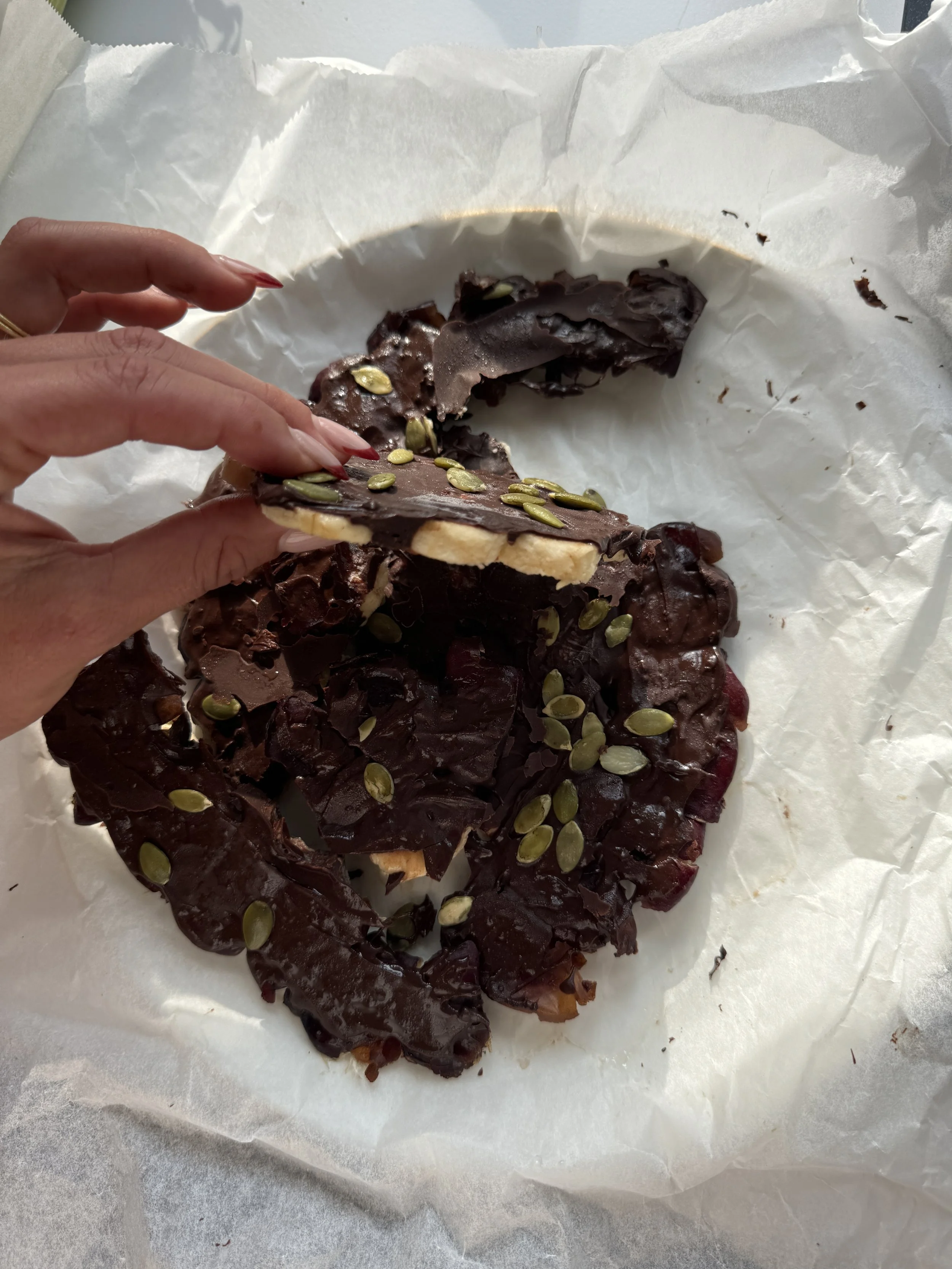 Dadel-banan-choko bark