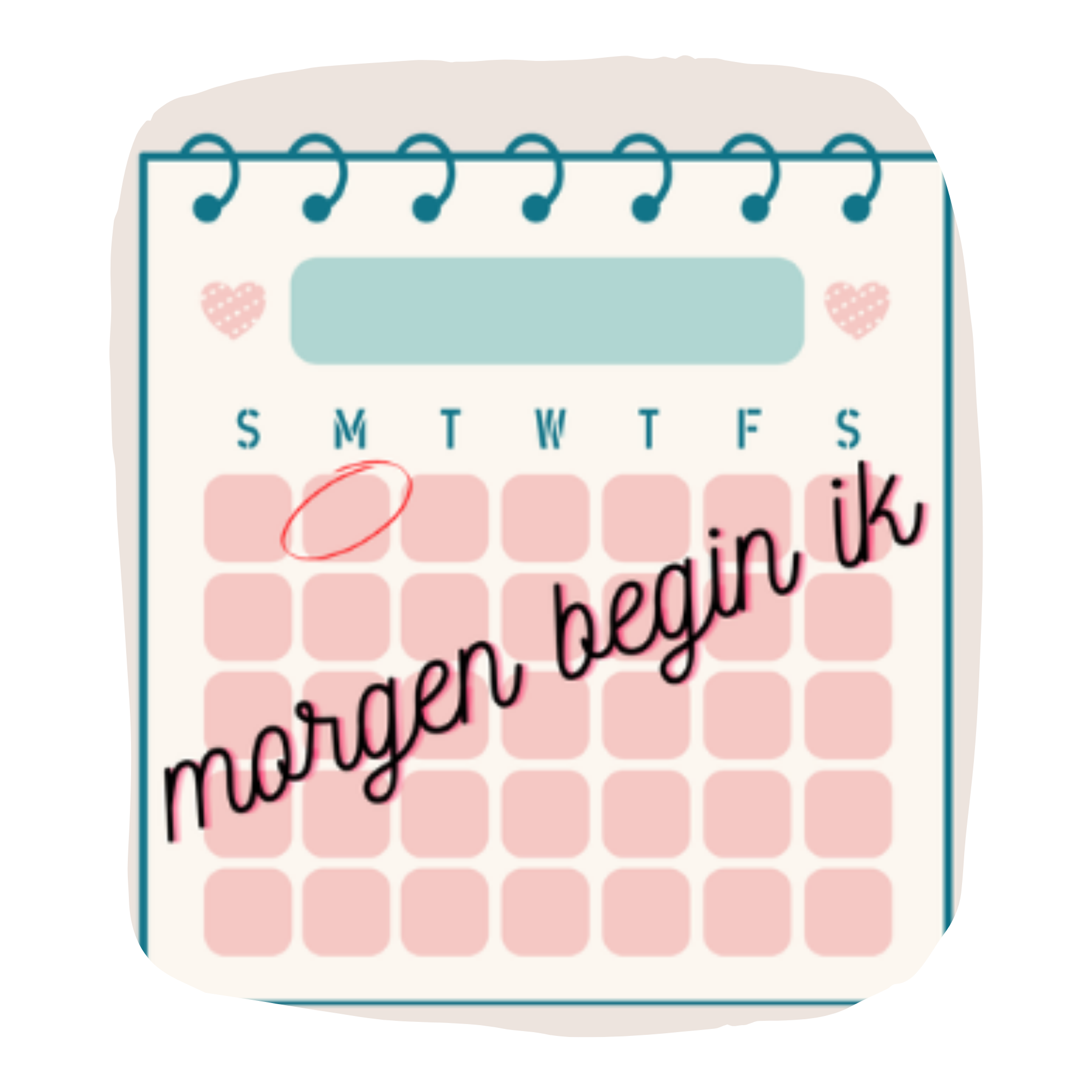 Morgen begin ik… 