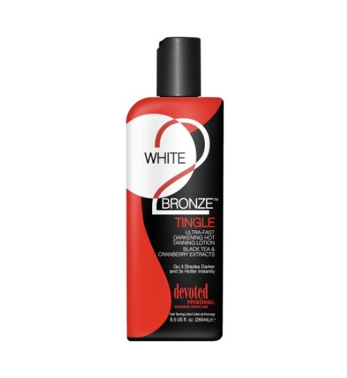 White to Bronze Tingle, Ultra Fast Darkening Hot Tanning Lotion, 8.5 US floz, 260ml
