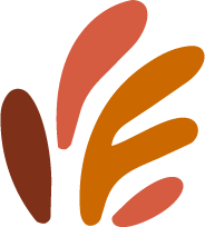 An abstract illustration of organic shapes
