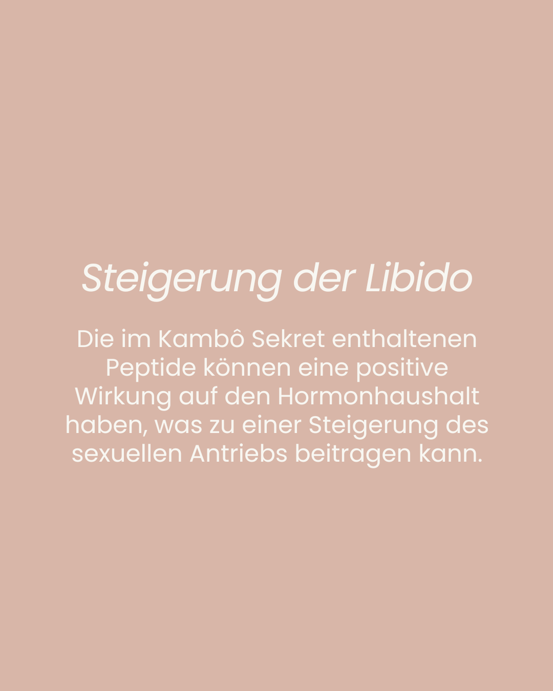 Steigerung der Libido