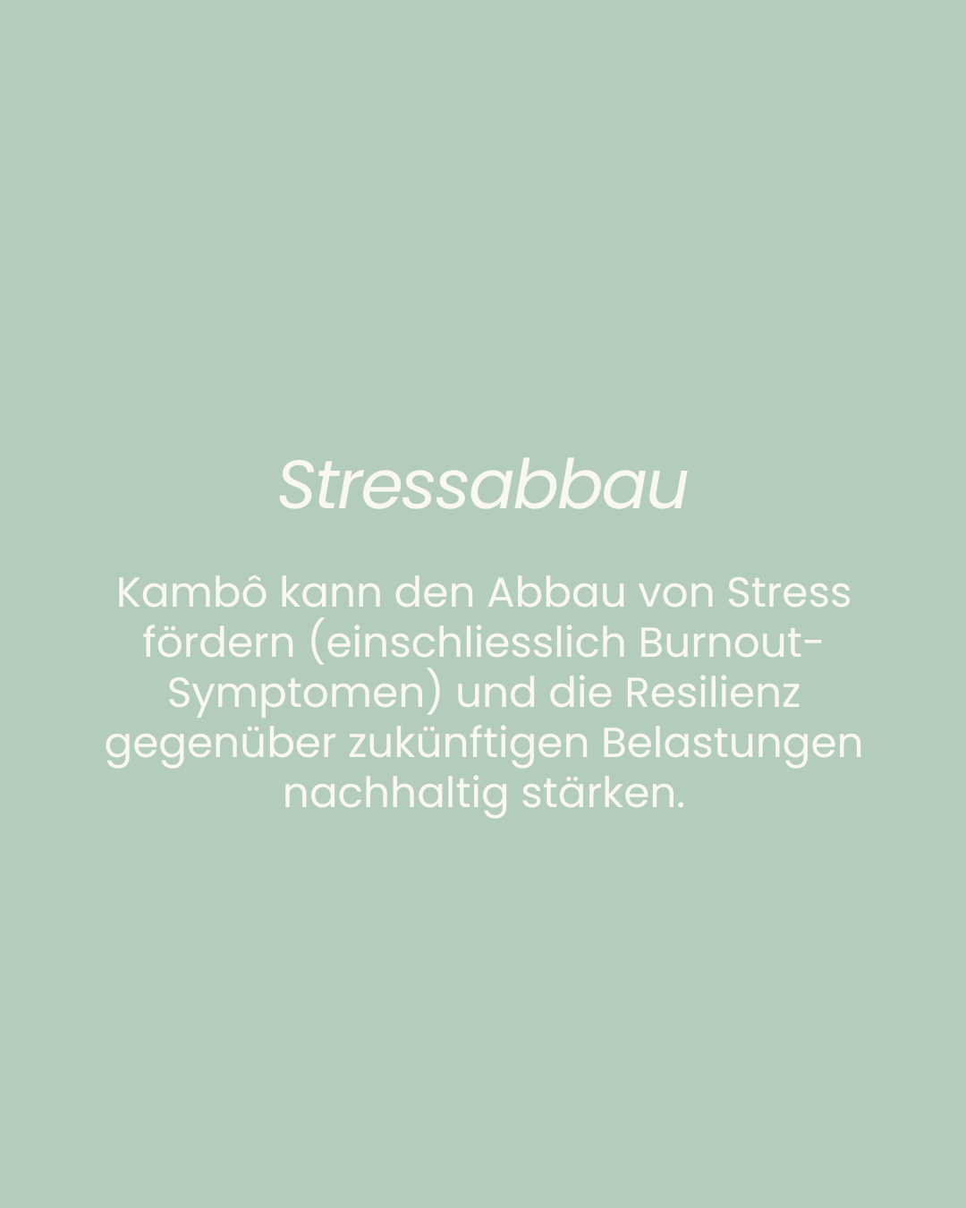 Stressabbau