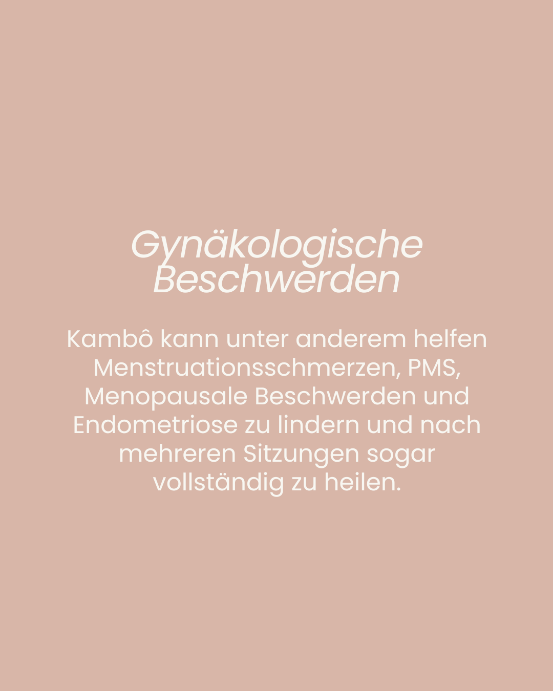Gynäkologische Beschwerden