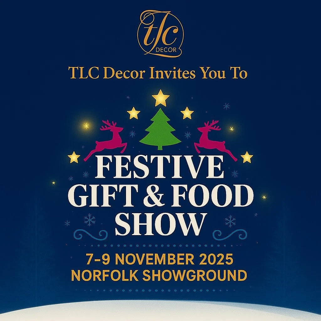 ✨ TLC Decor is excited to be attending the Festive Gift &amp; Food Show 2025! ✨
Join us 7&ndash;9 November at the Norfolk Showground for one of the biggest Christmas shopping events of the year! 🎄⭐
We&rsquo;ll be showcasing a magical selection of ha