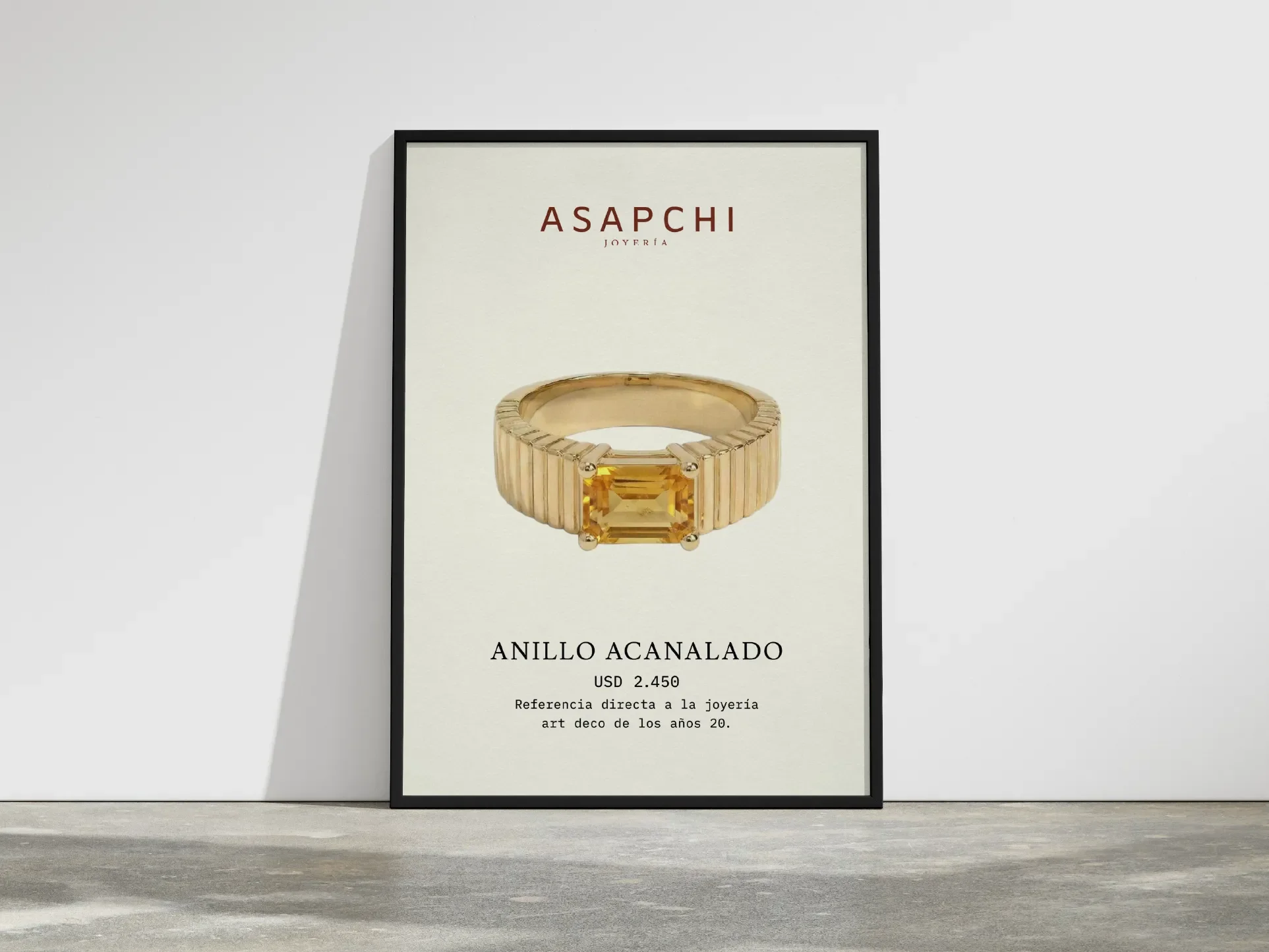 Póster de ASAPCHI con un anillo