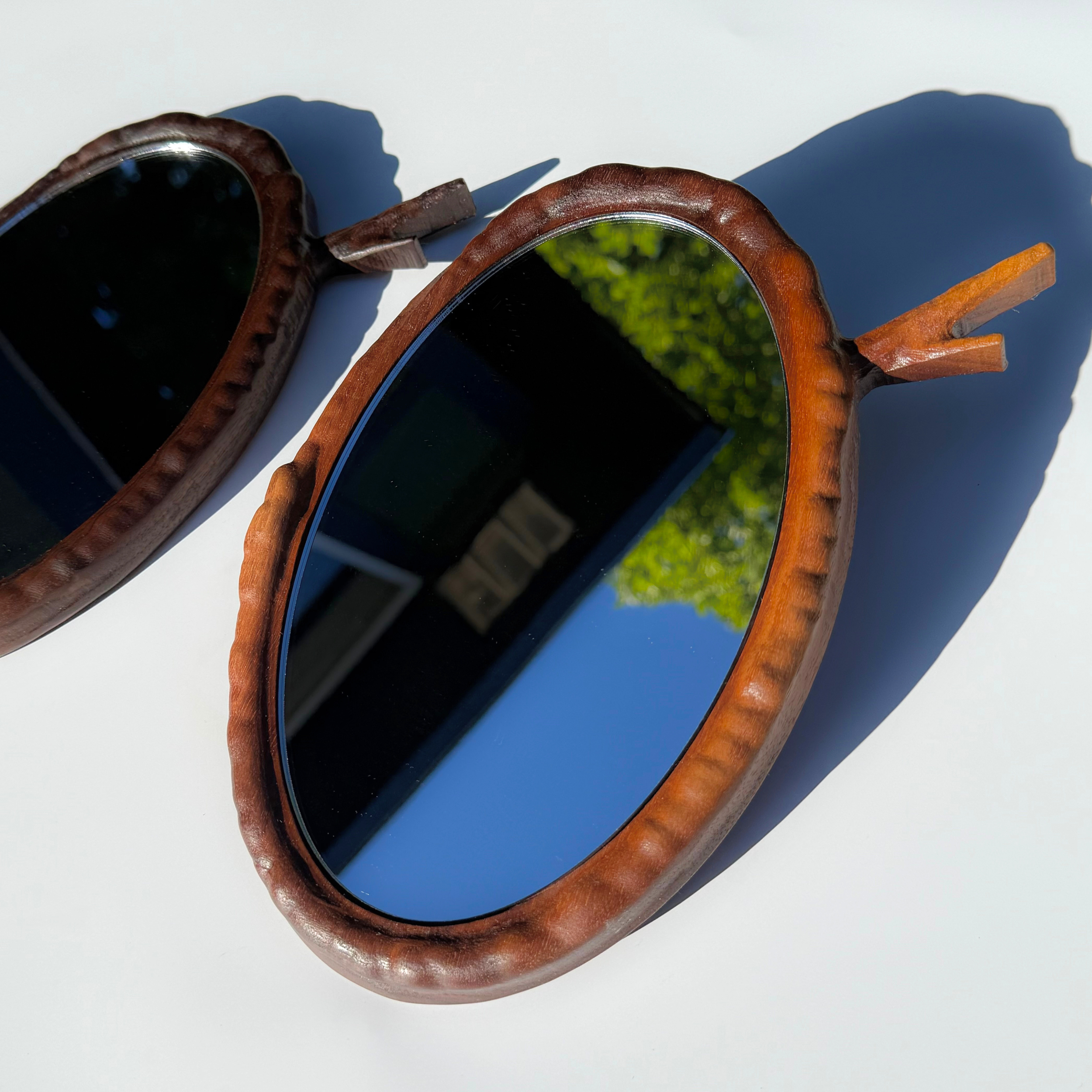 Walnut Worm and Branch Mirror
