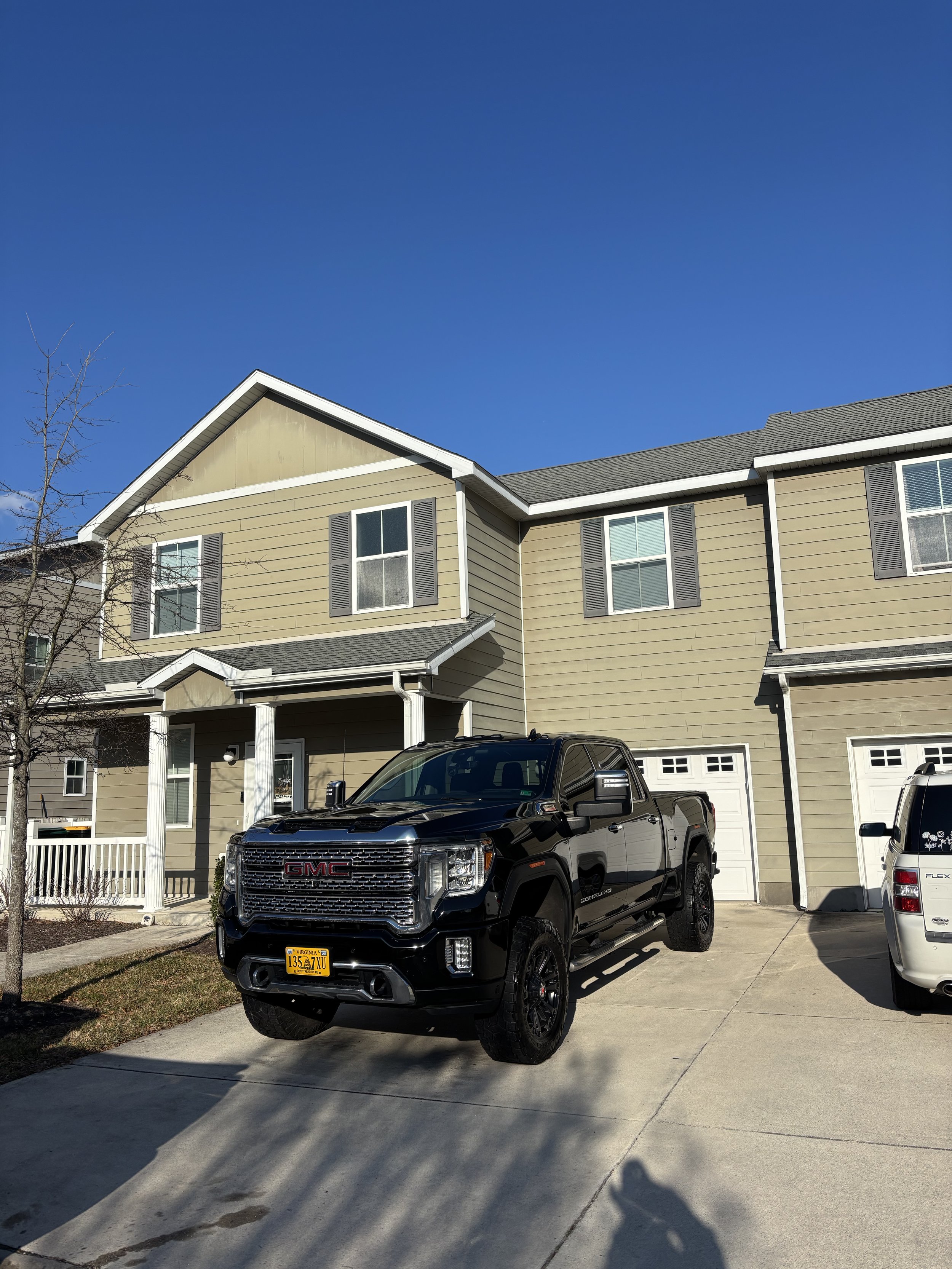 Black GMC Sierra Denali after XD Clay Shield paint protection service in Hampton Roads Virginia