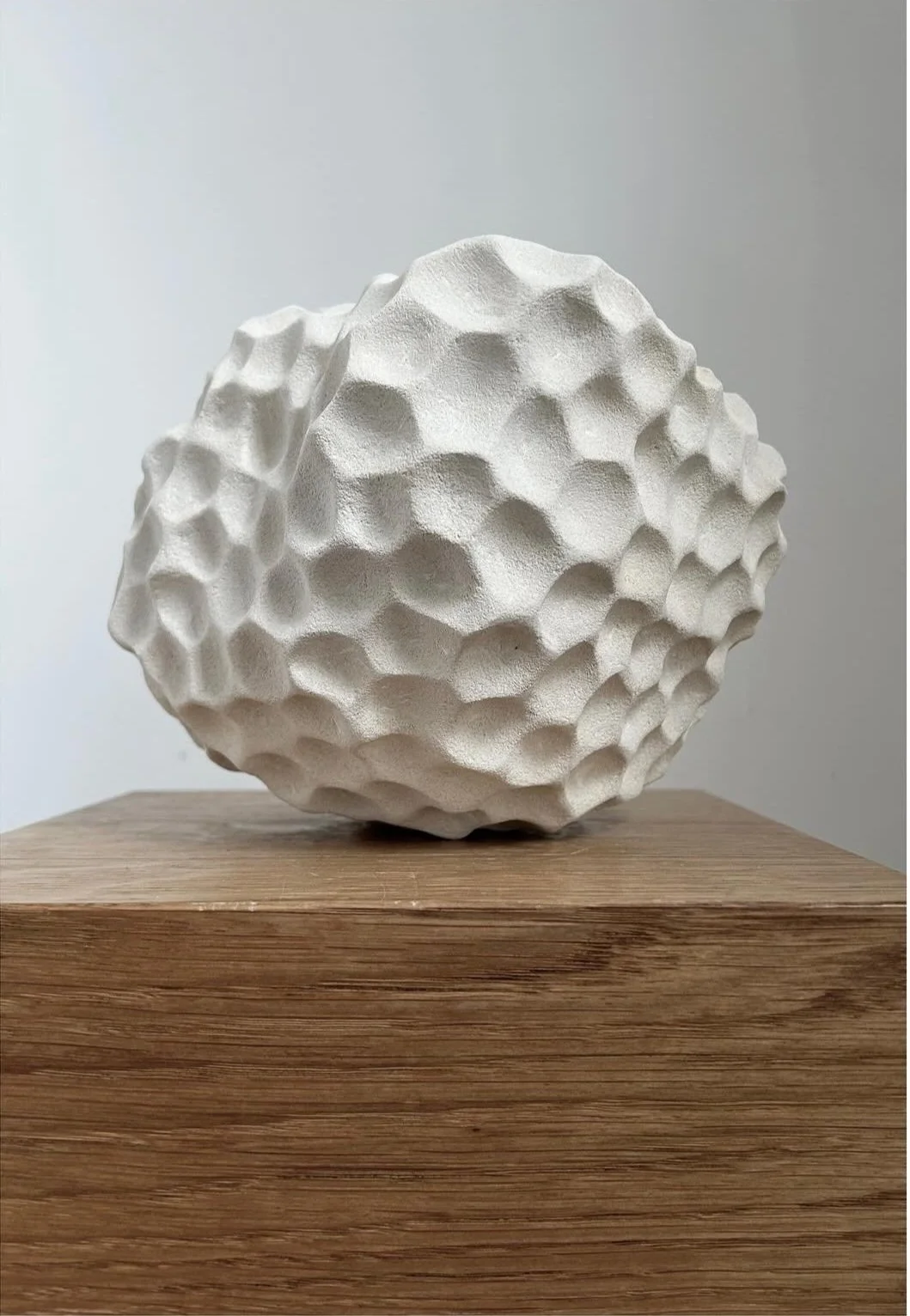 Tessellate, 2024. French limestone. 20 x 19 x 18 cm approx.
