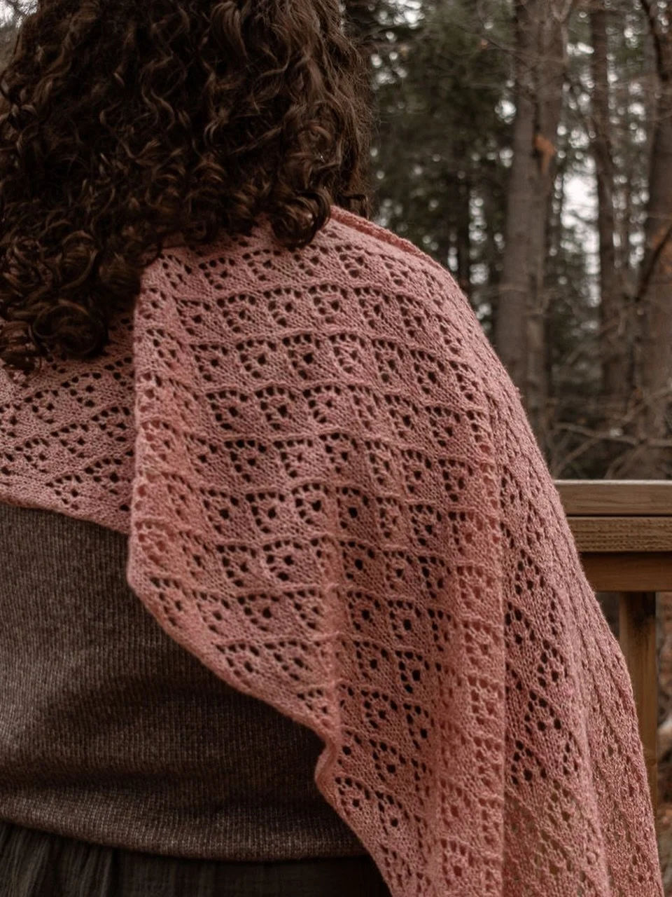 When you just want to wrap those you love in love.

The simplicity of this simple lace makes for a meditative knit &amp; a beautifully classic shawl to wrap yourself in.

Yarn: Thaili&rsquo;s Forest Flock - Blushing Pink @storymadeyarns 
Pattern: Wra