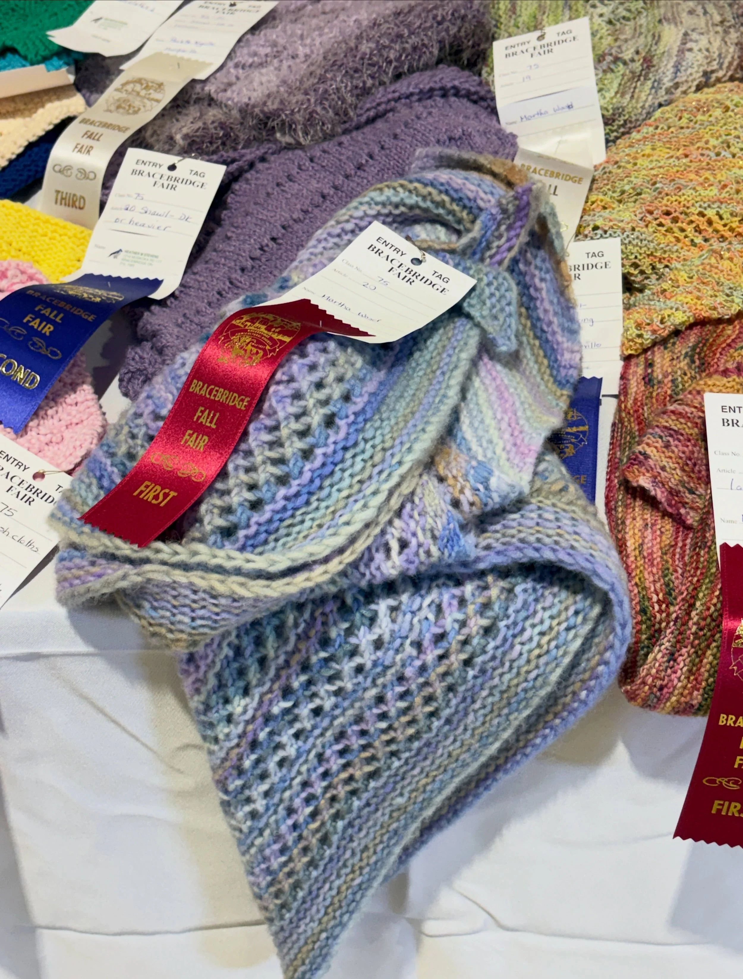 A last minute decision to enter 2 Avonlea Knits originals in the Bracebridge Fall Fair. Came away with 2 ribbons. 

A last minute decision to enter 2 Avonlea Knits originals in the Bracebridge Fall Fair. Came away with 2 ribbons. 

Remember Me Shawl 