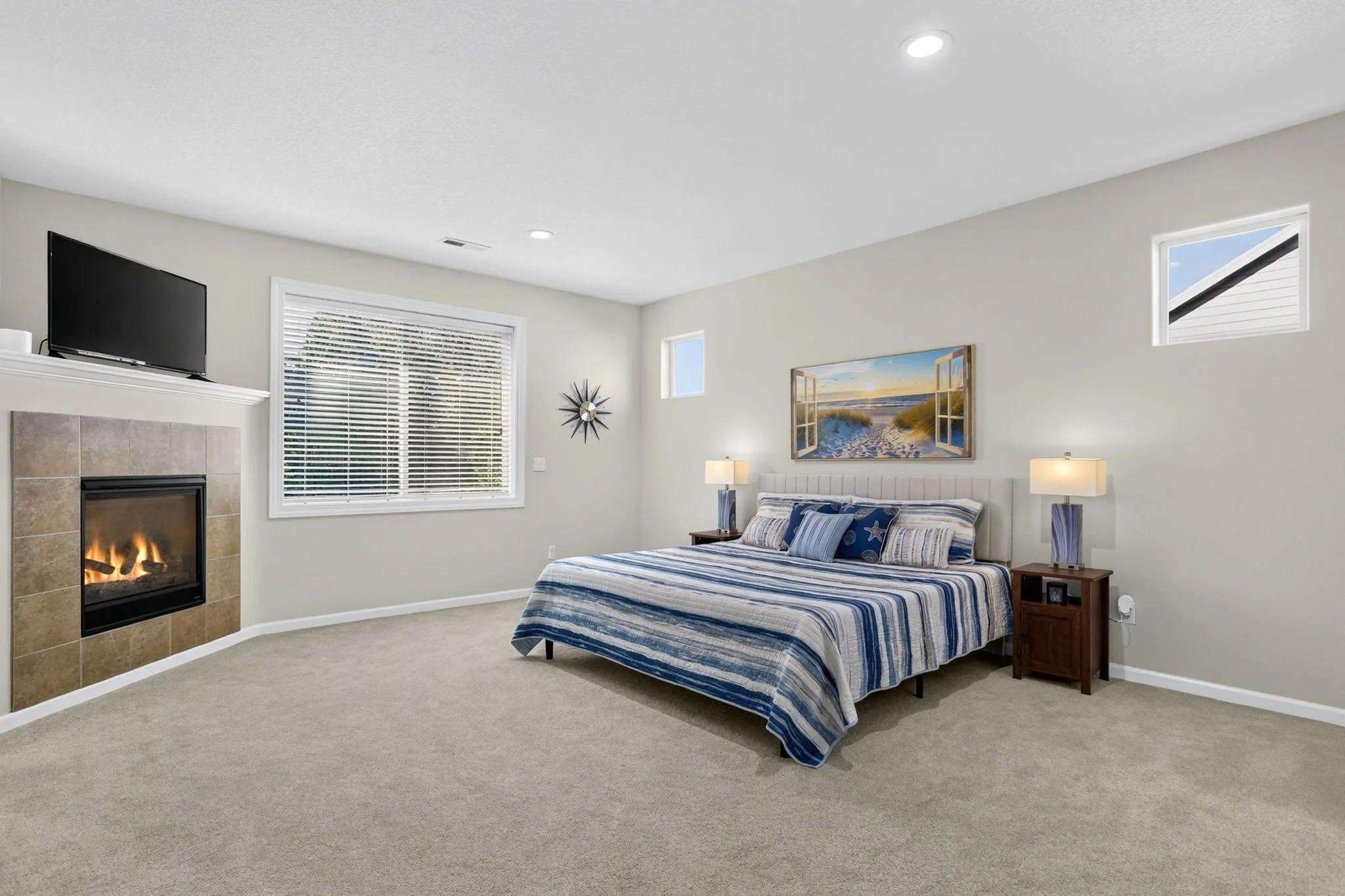 11368 NW Pumpkin Ct - Primary Bedroom + Gas Fireplace
