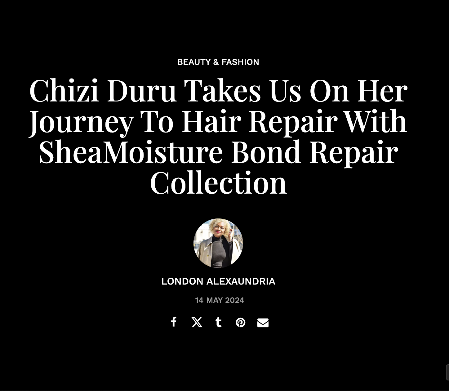 SheaMoisture Bond Repair Collection | Marketing Campaign 