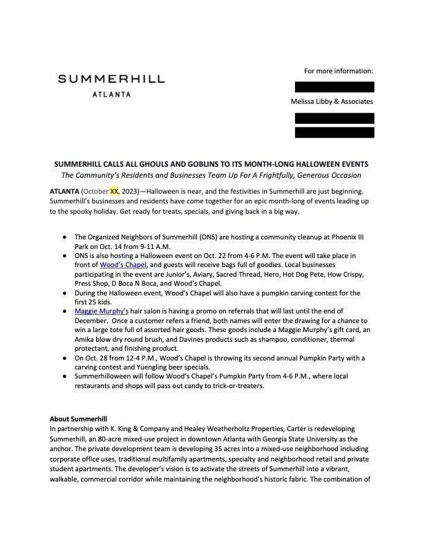  Melissa Libby & Associates | Public Relations