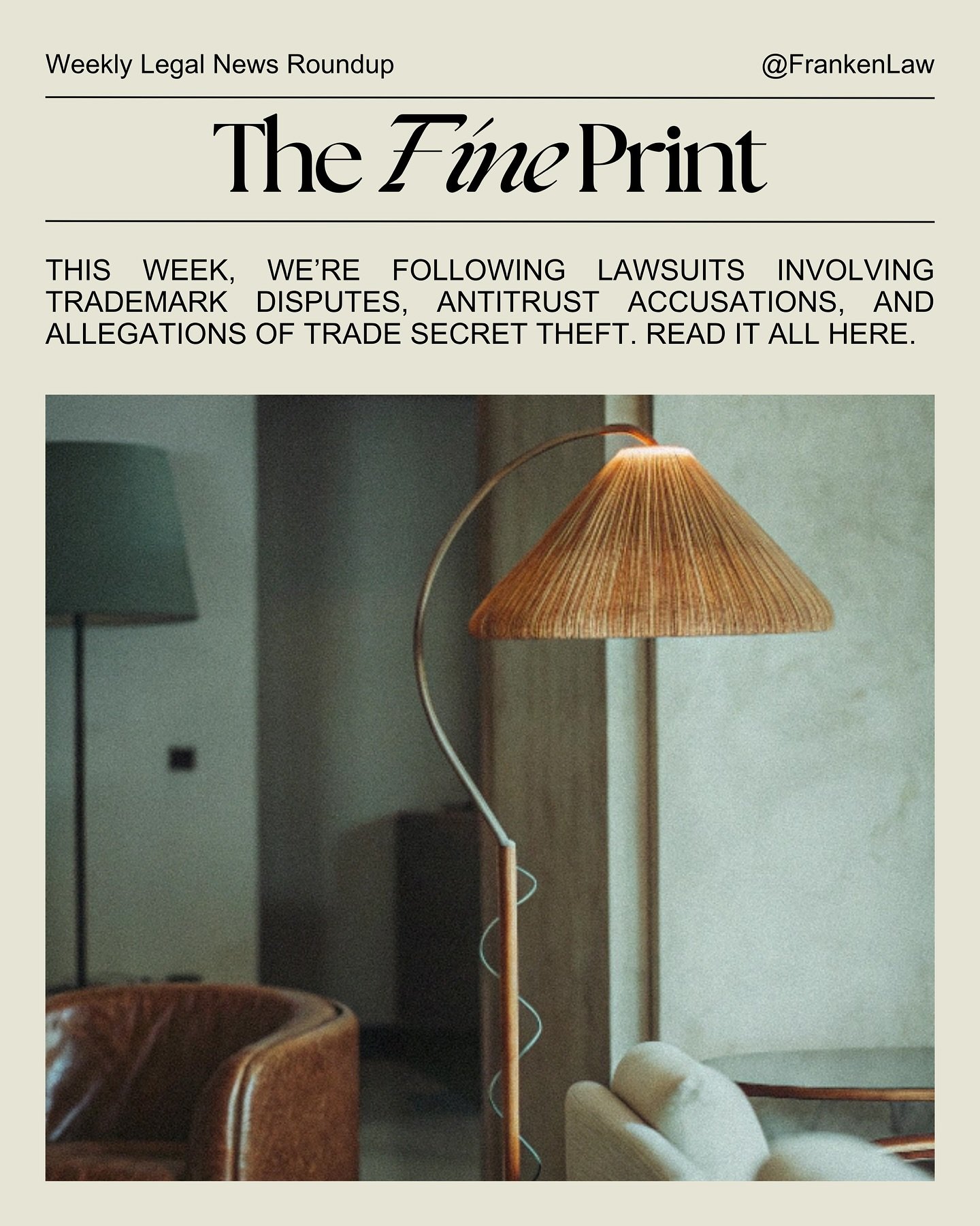 The Fine Print | Issue 14 🖊️

This week, we&rsquo;re tracking legal disputes over trademarks, AI, antitrust, tech, and entertainment. Here&rsquo;s what&rsquo;s happening:

🥐 The Times: Brooklyn Beckham faces off with Beck&rsquo;s beer in a trademar